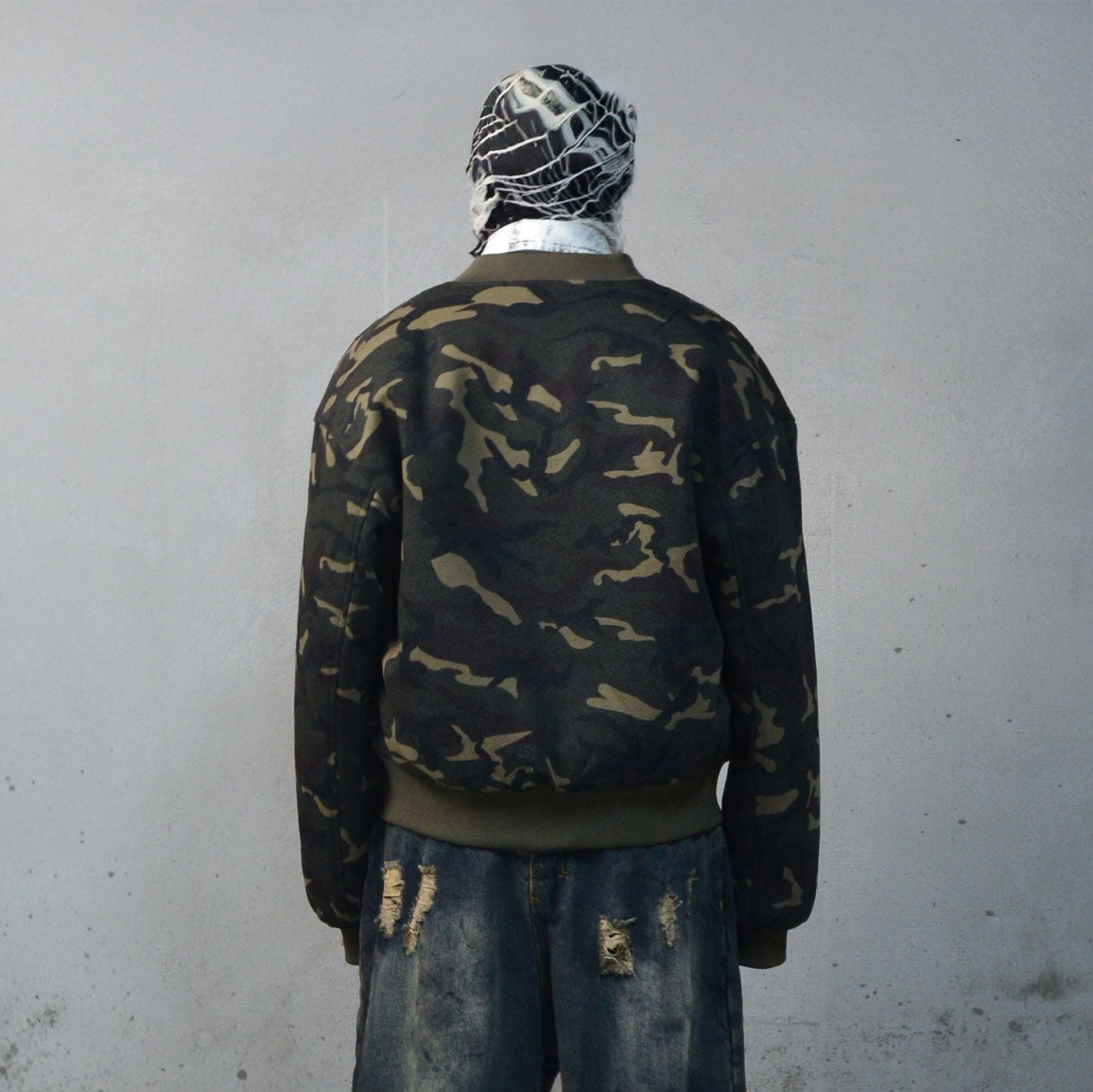 LUUUCAM Classic Camo Bomber Jacket, premium urban and streetwear designers apparel on PROJECTISR.com, LUUUCAM