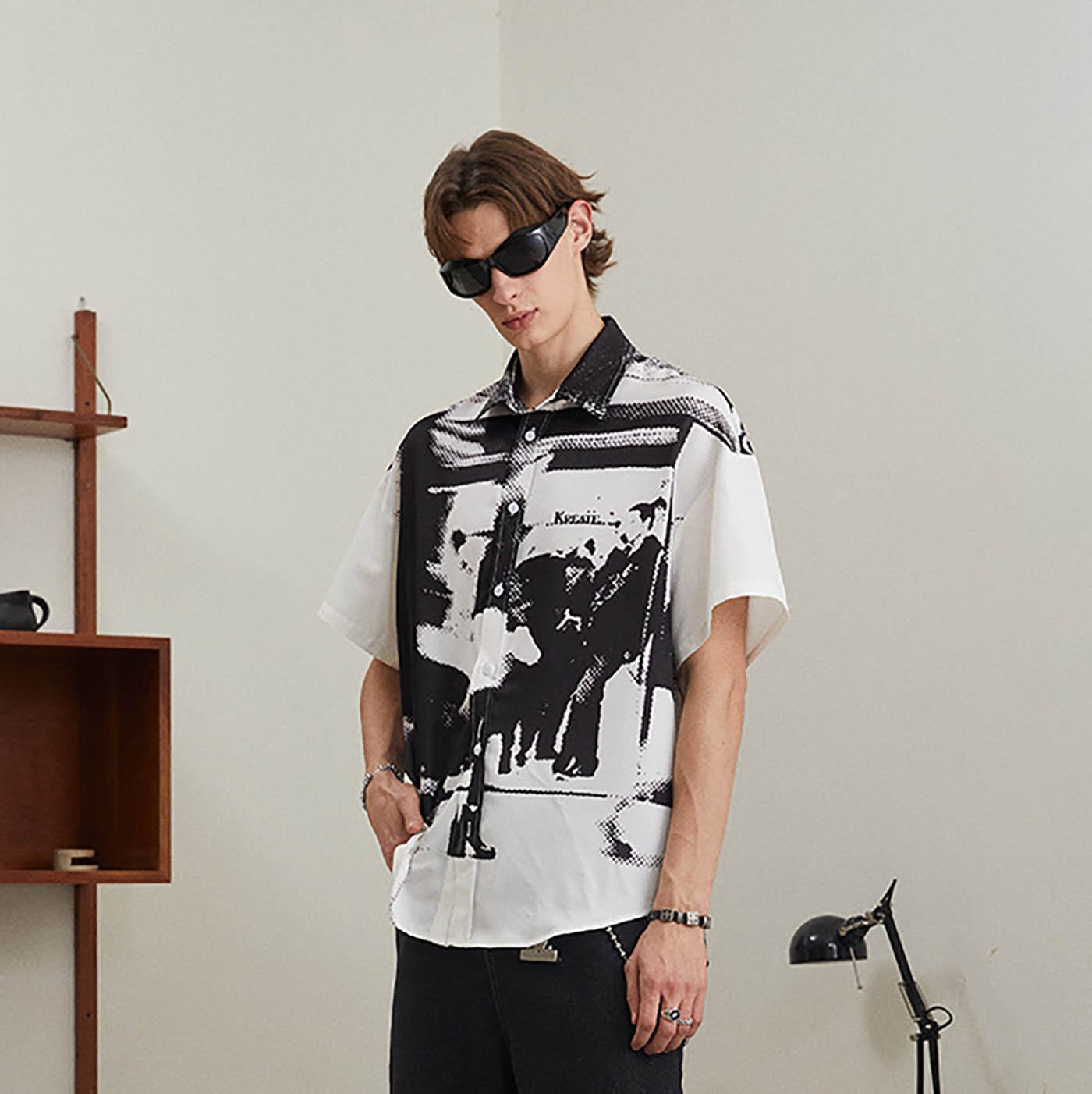 KREATE Platform Full-Print Graphics Half Shirt