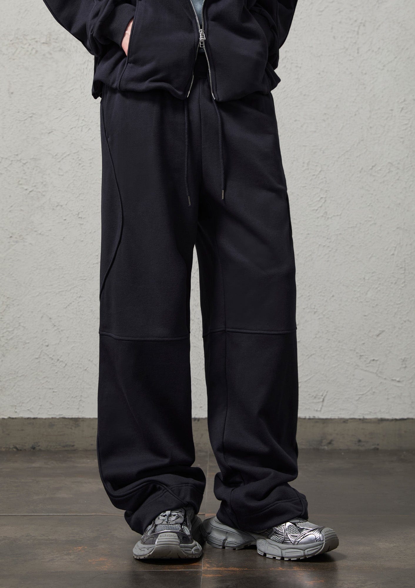 ORGANIC EMOTION Structured Panelled Oversized Sweatpants, premium urban and streetwear designers apparel on PROJECTISR.com, ORGANIC EMOTION
