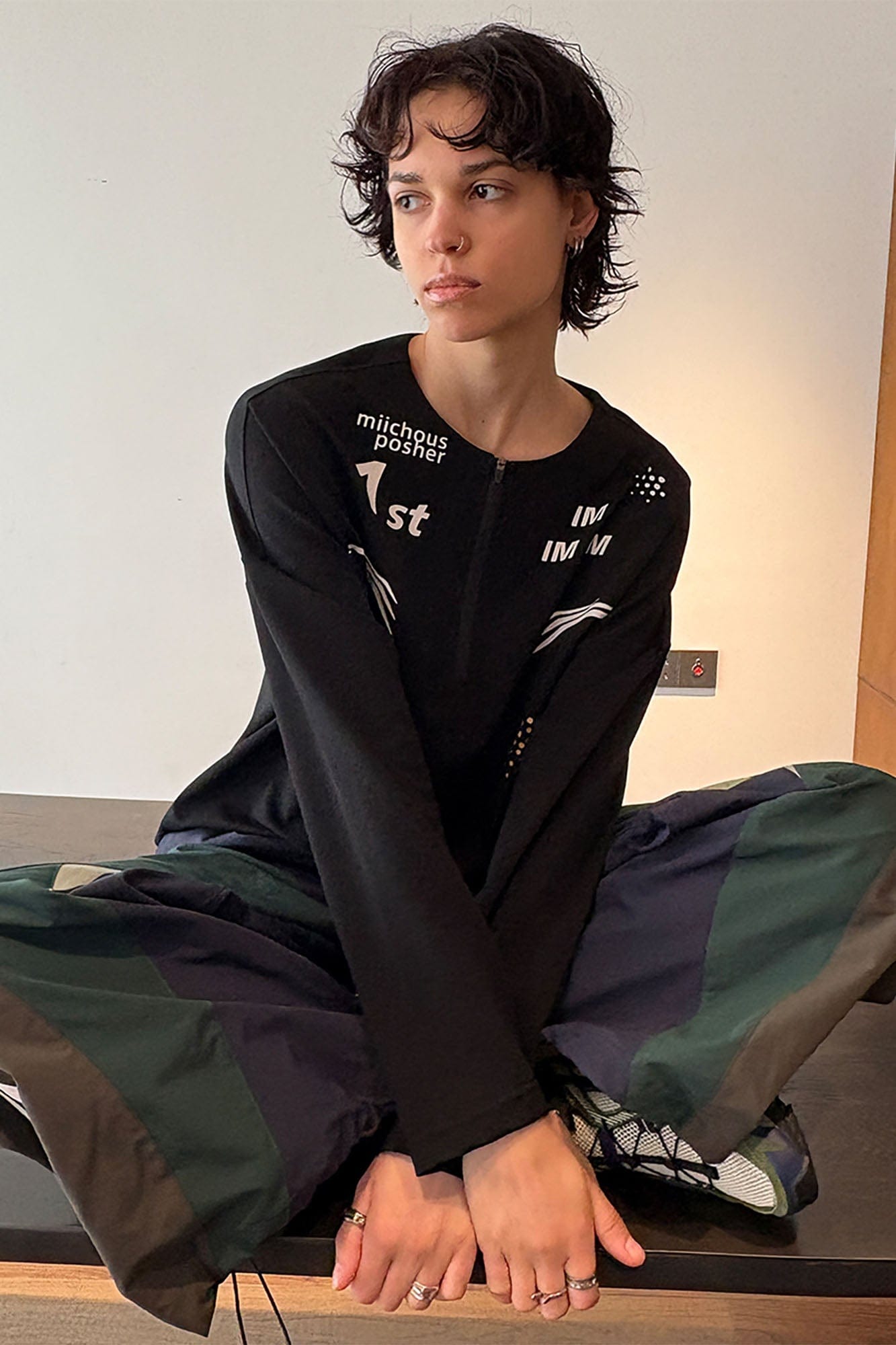 MIICHOUS The First UV Protection Half-Zip Long-Sleeve Tee