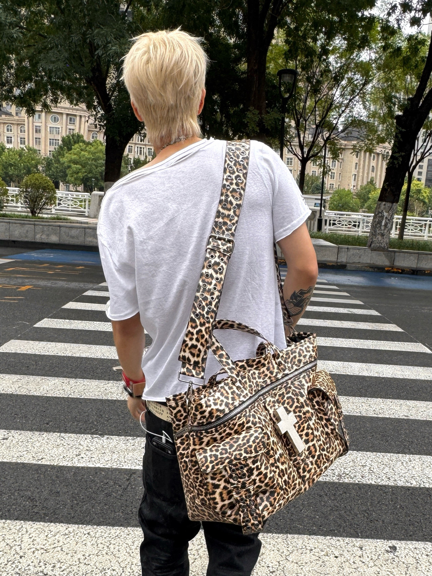 REBEL WAVE Cross Leopard Bag