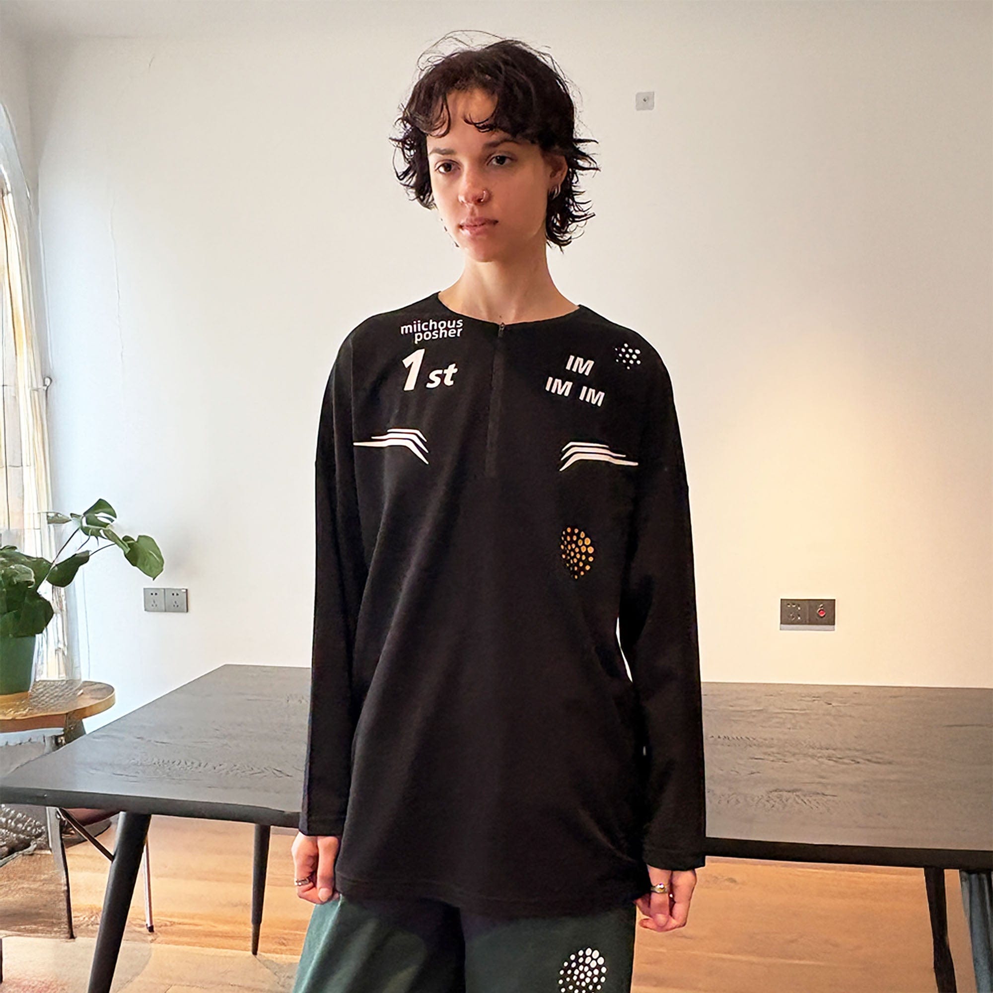 MIICHOUS The First UV Protection Half-Zip Long-Sleeve Tee