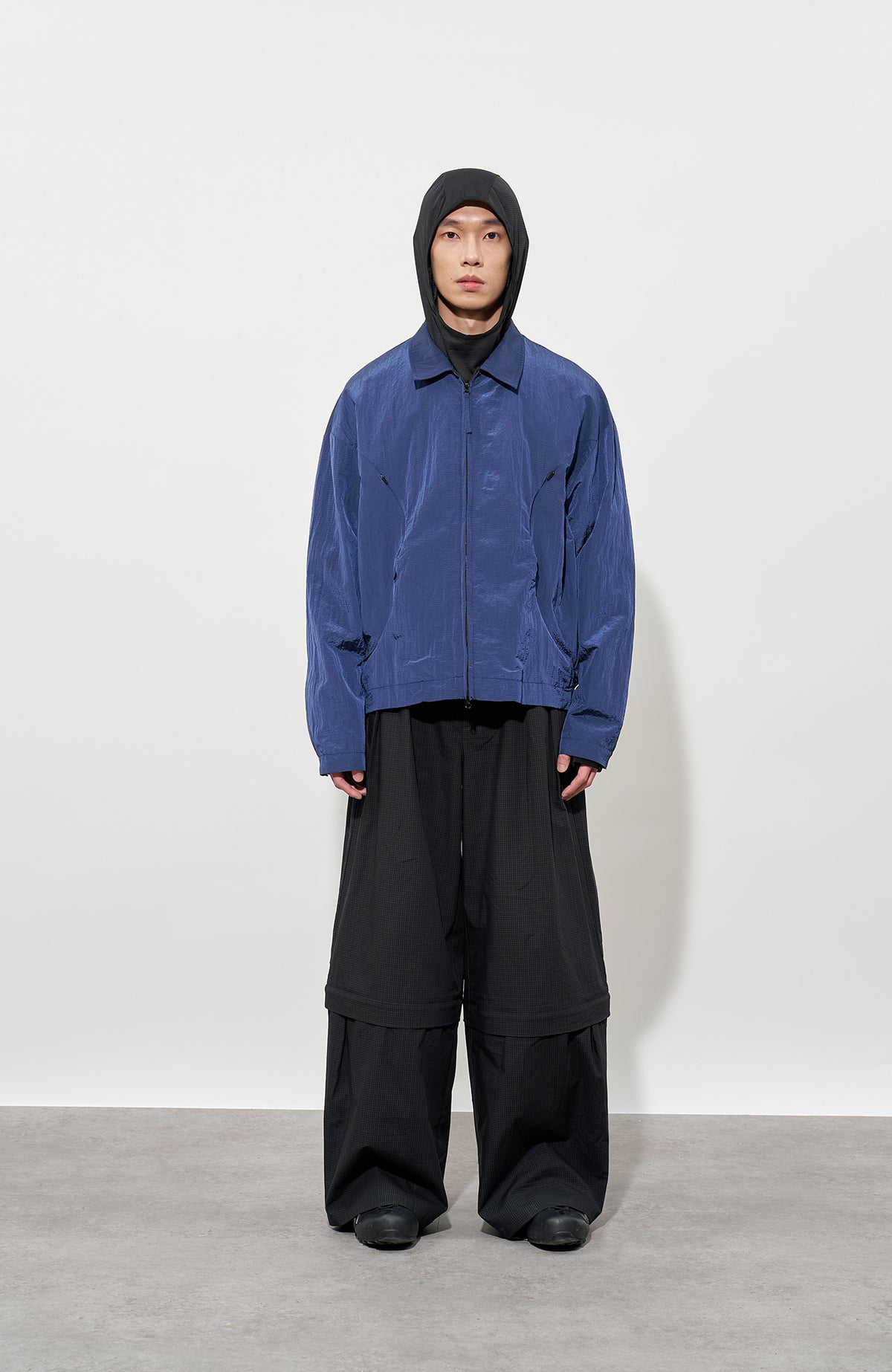 FMACM Detachable Plaid Straight-Leg Pants