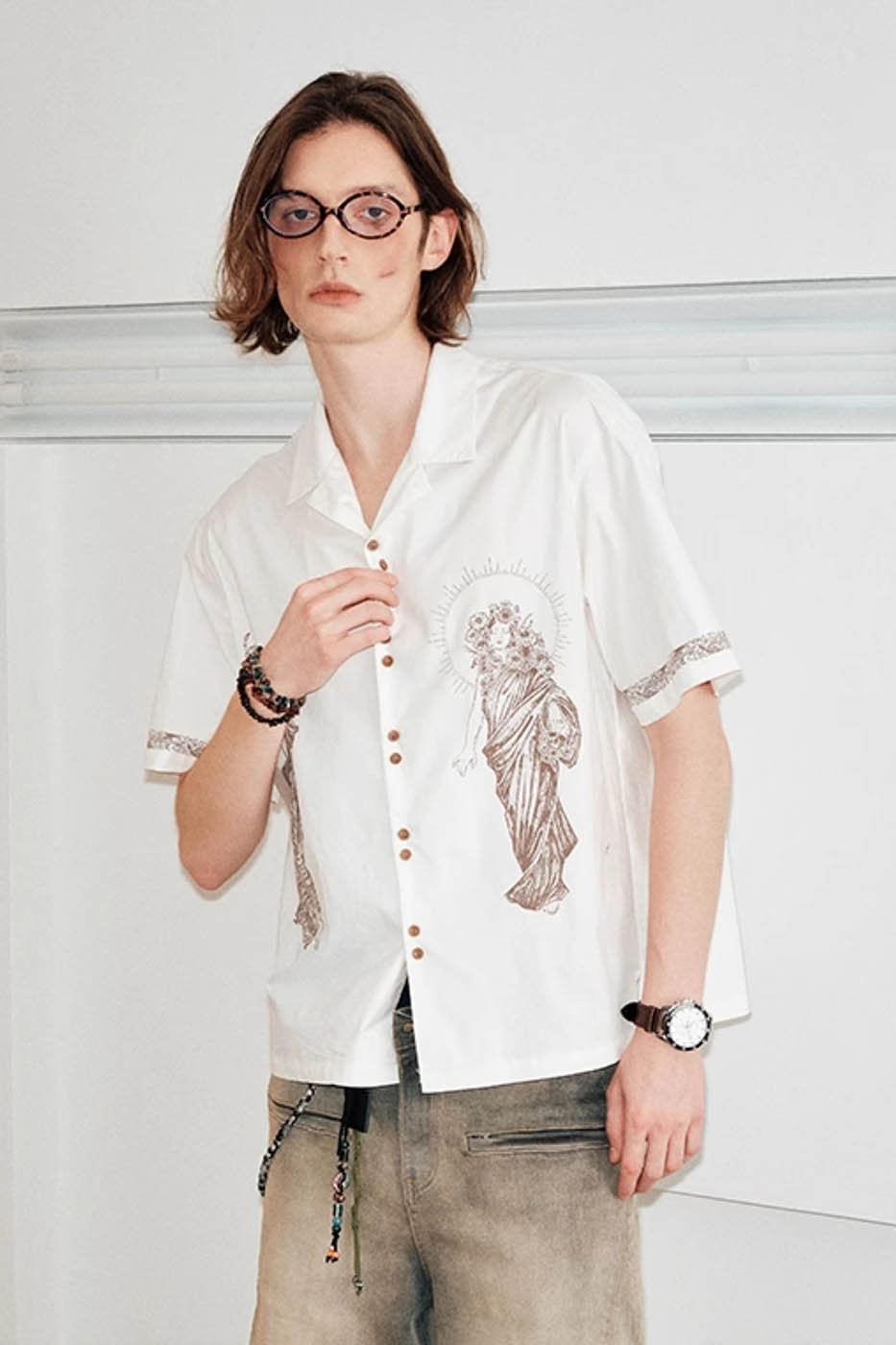 KREATE Prodigy Sculptural Cuban Half Shirt