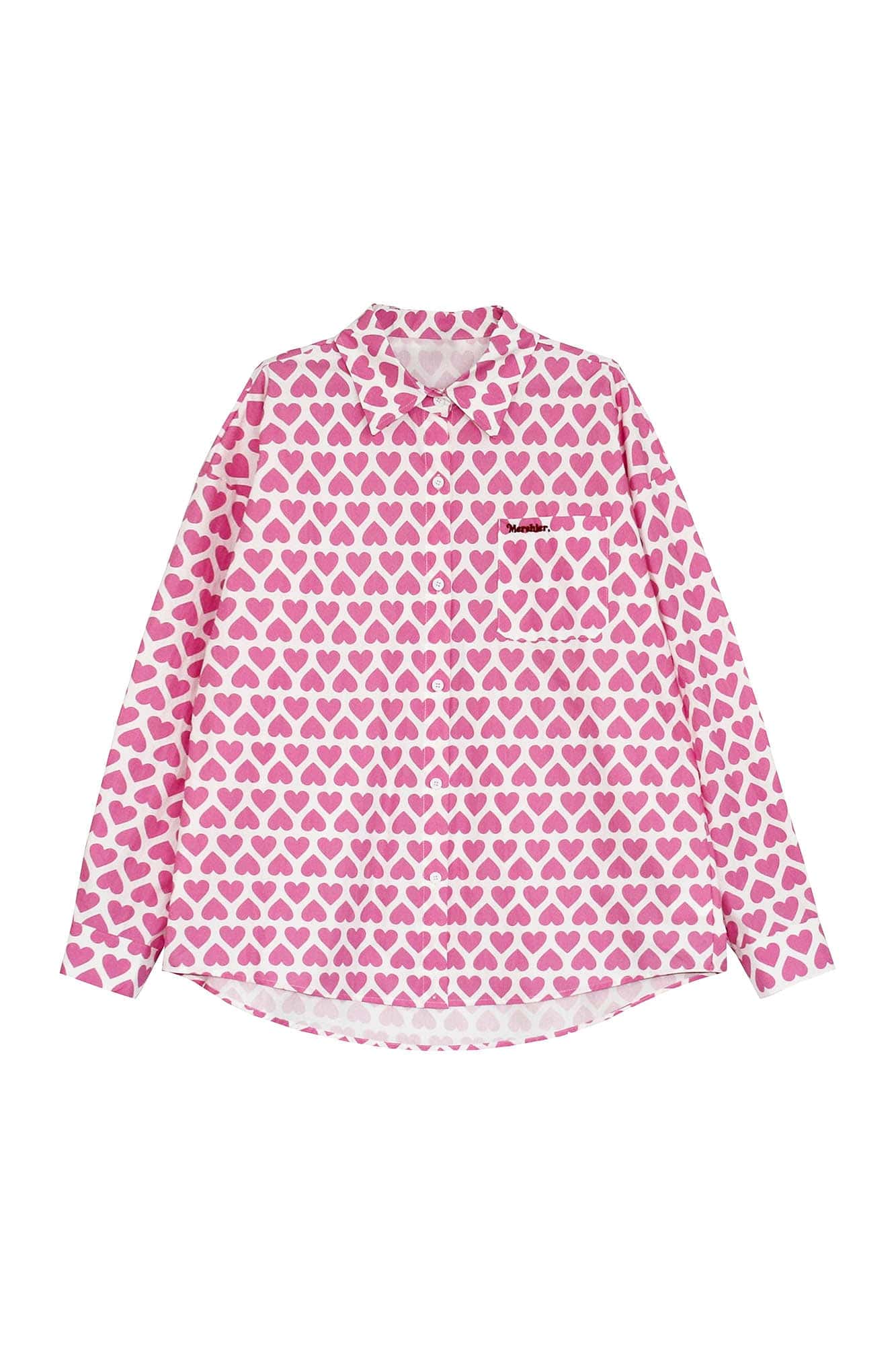 CLP Pink Heart Full-Print Shirt