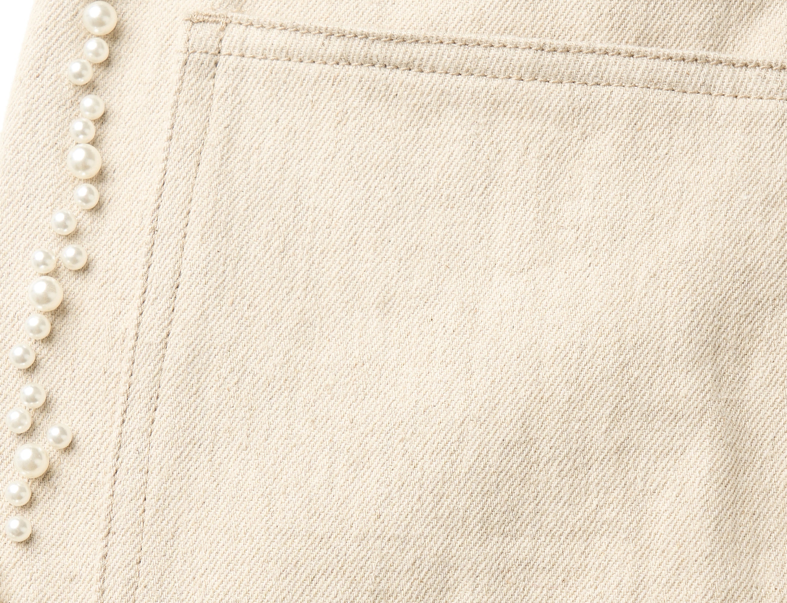STEEPC Pearl Embellished Linen-Blend Wide-Leg Trousers, premium urban and streetwear designers apparel on PROJECTISR.com, STEEPC