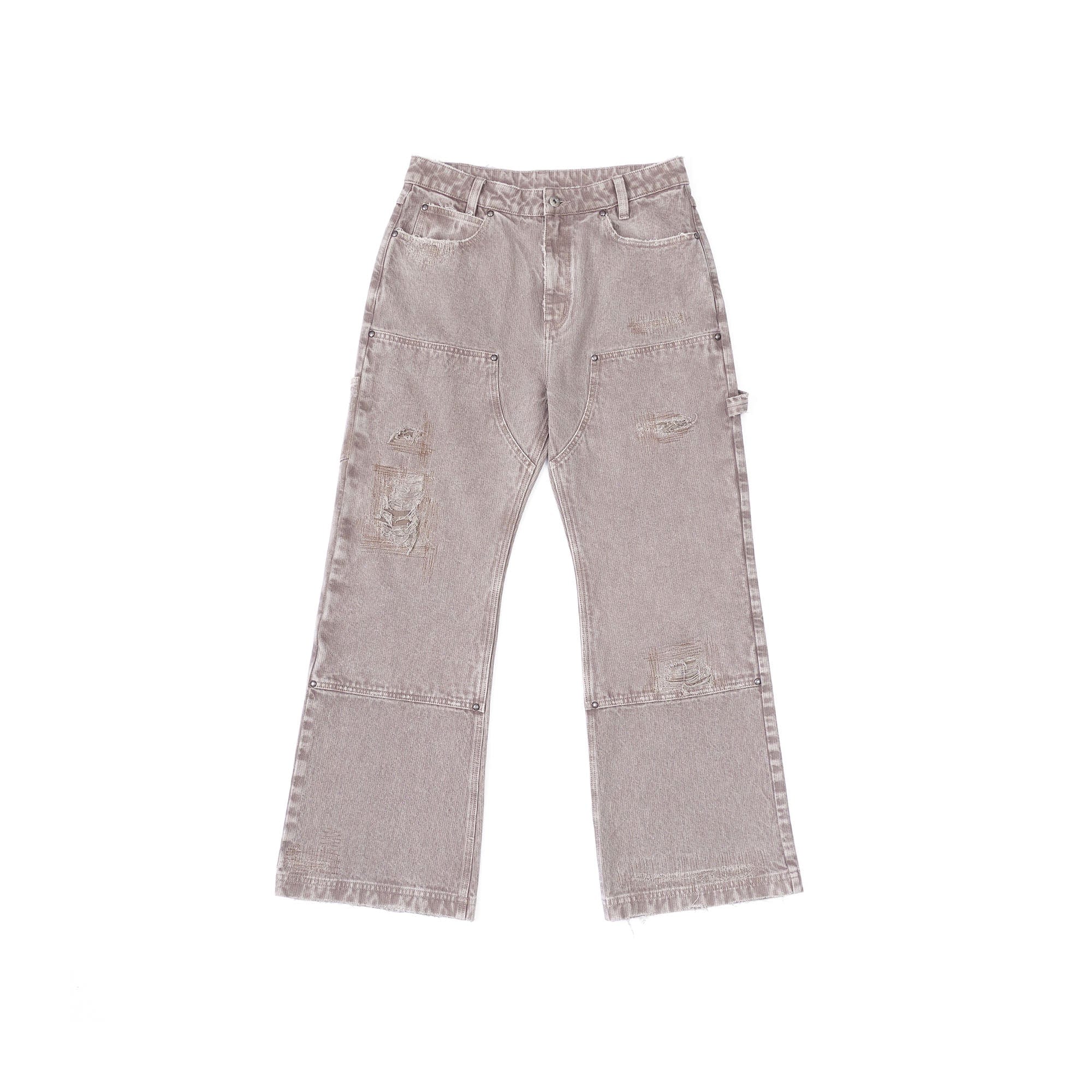 IN EXISTENCE Distressed Double-Knee Carpenter Jeans