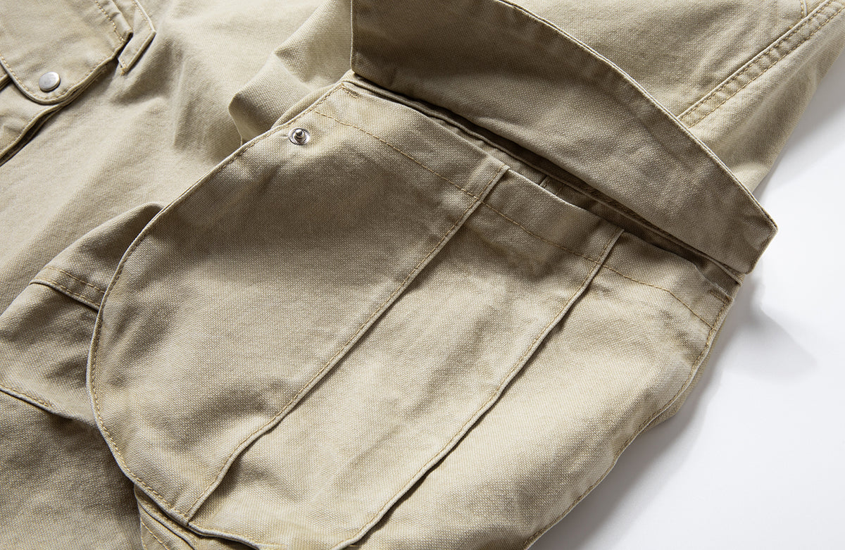 BOTANICA Deconstructed Multi-Pocket Washed Cargo Jeans