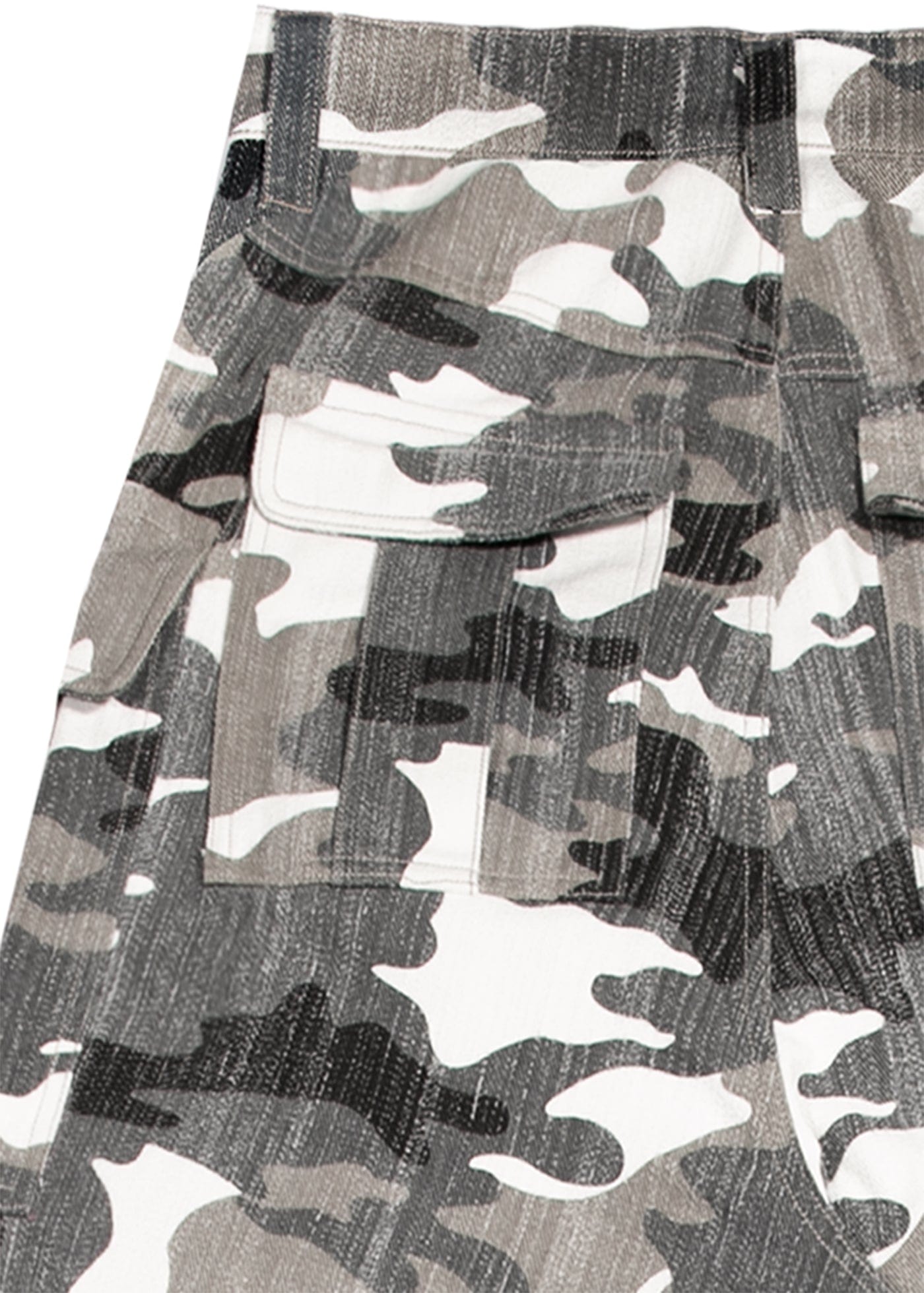 FIVEKOH Camo Detachable Distressed Cargo Pants