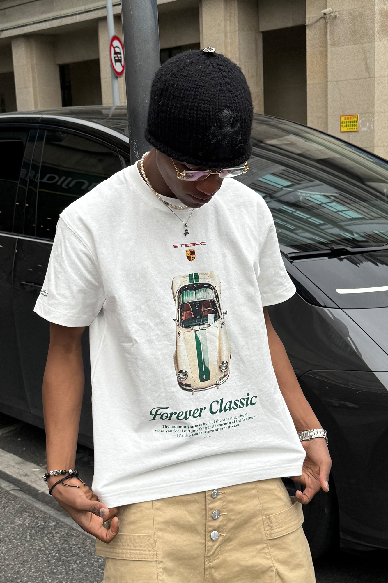 STEEPC Classic Car Graphic T-Shirt, premium urban and streetwear designers apparel on PROJECTISR.com, STEEPC