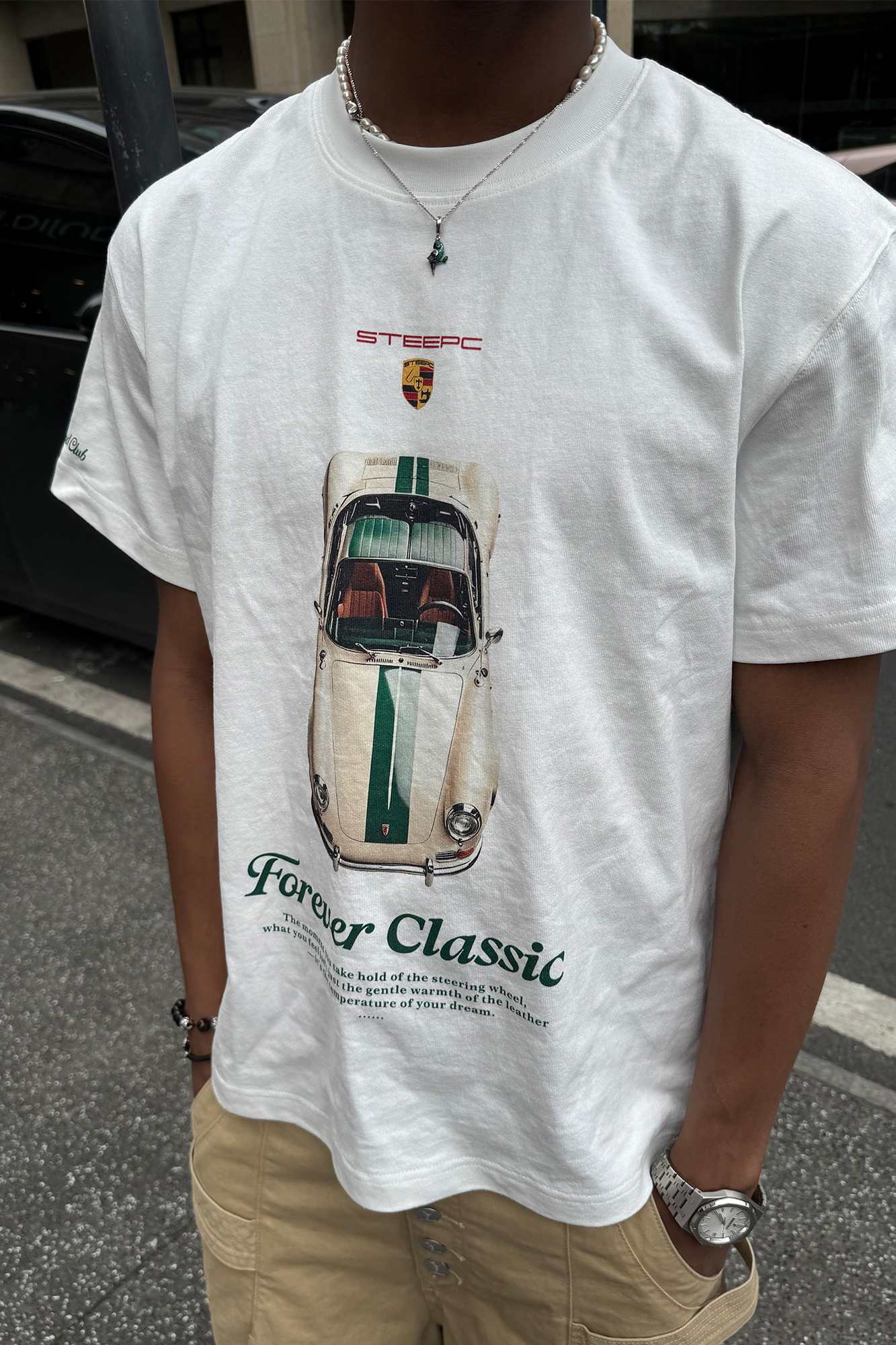 STEEPC Classic Car Graphic T-Shirt, premium urban and streetwear designers apparel on PROJECTISR.com, STEEPC