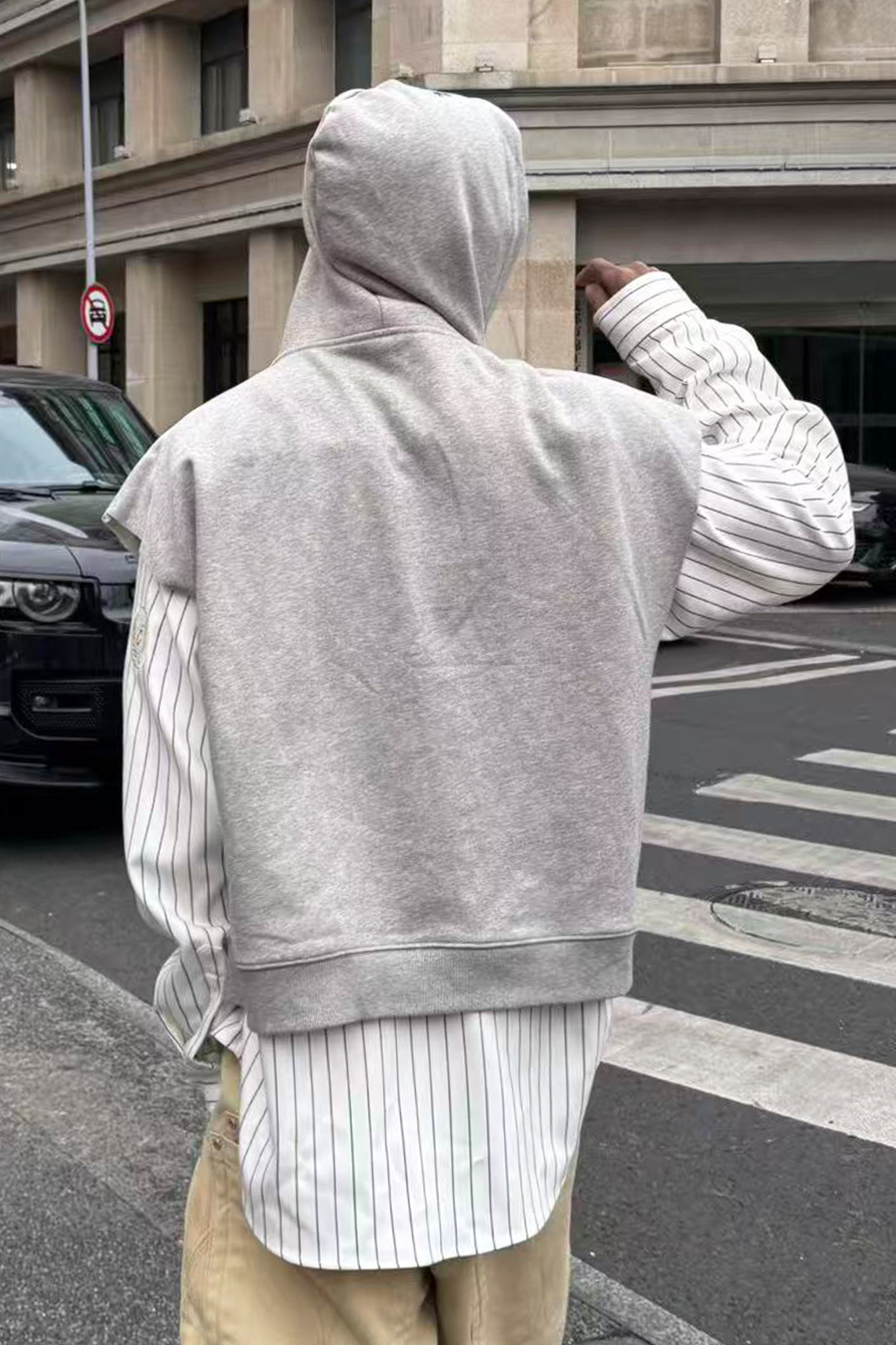 STEEPC Hooded Zip-Up Sweat Vest