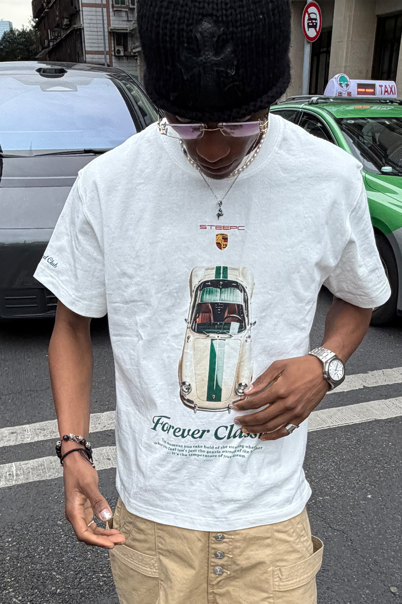 STEEPC Classic Car Graphic T-Shirt, premium urban and streetwear designers apparel on PROJECTISR.com, STEEPC