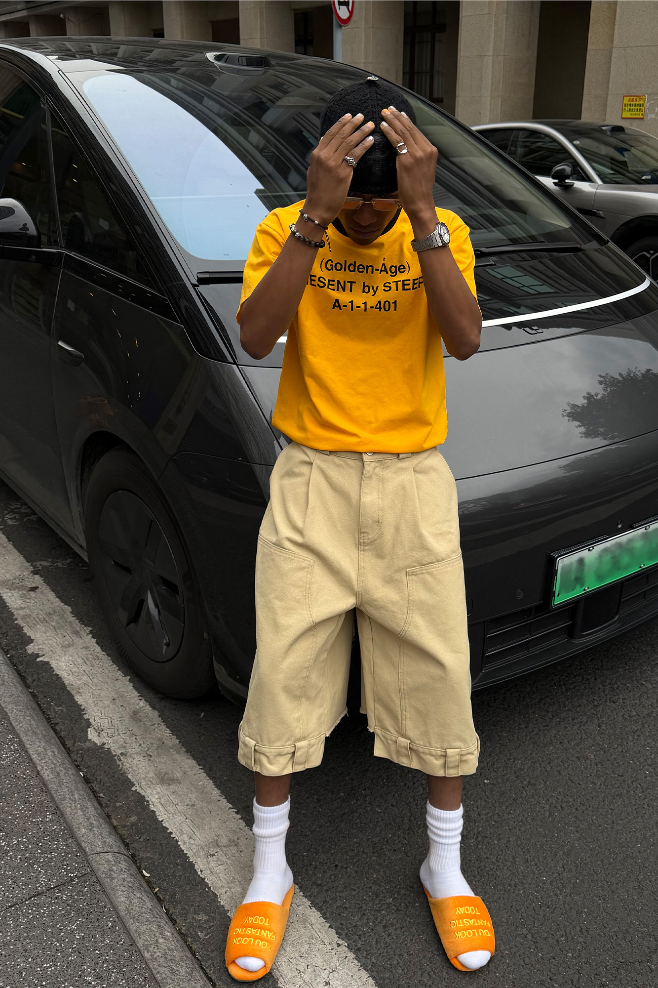 STEEPC Baggy Multi-Pocket Cargo Shorts, premium urban and streetwear designers apparel on PROJECTISR.com, STEEPC
