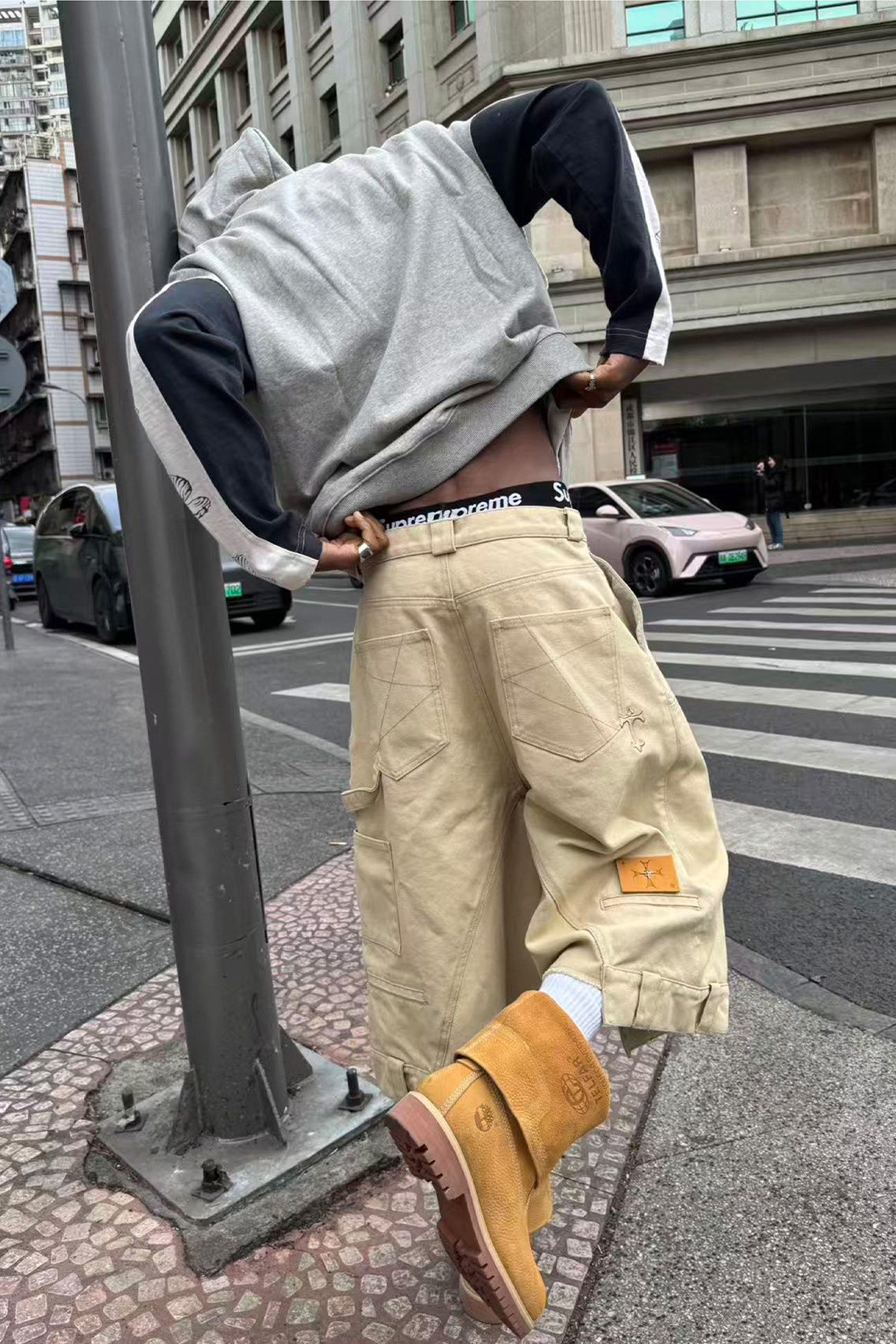 STEEPC Baggy Multi-Pocket Cargo Shorts, premium urban and streetwear designers apparel on PROJECTISR.com, STEEPC