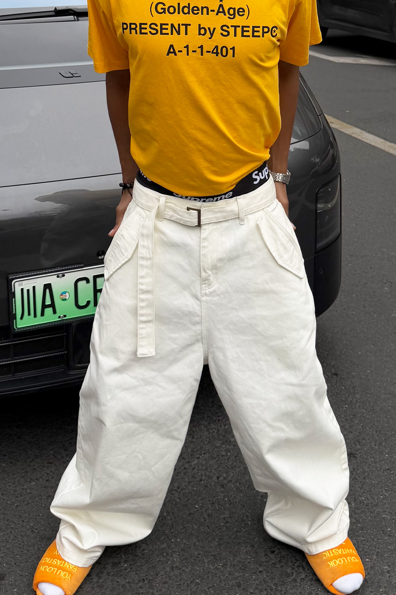 STEEPC Belted Baggy Utility Pants, premium urban and streetwear designers apparel on PROJECTISR.com, STEEPC
