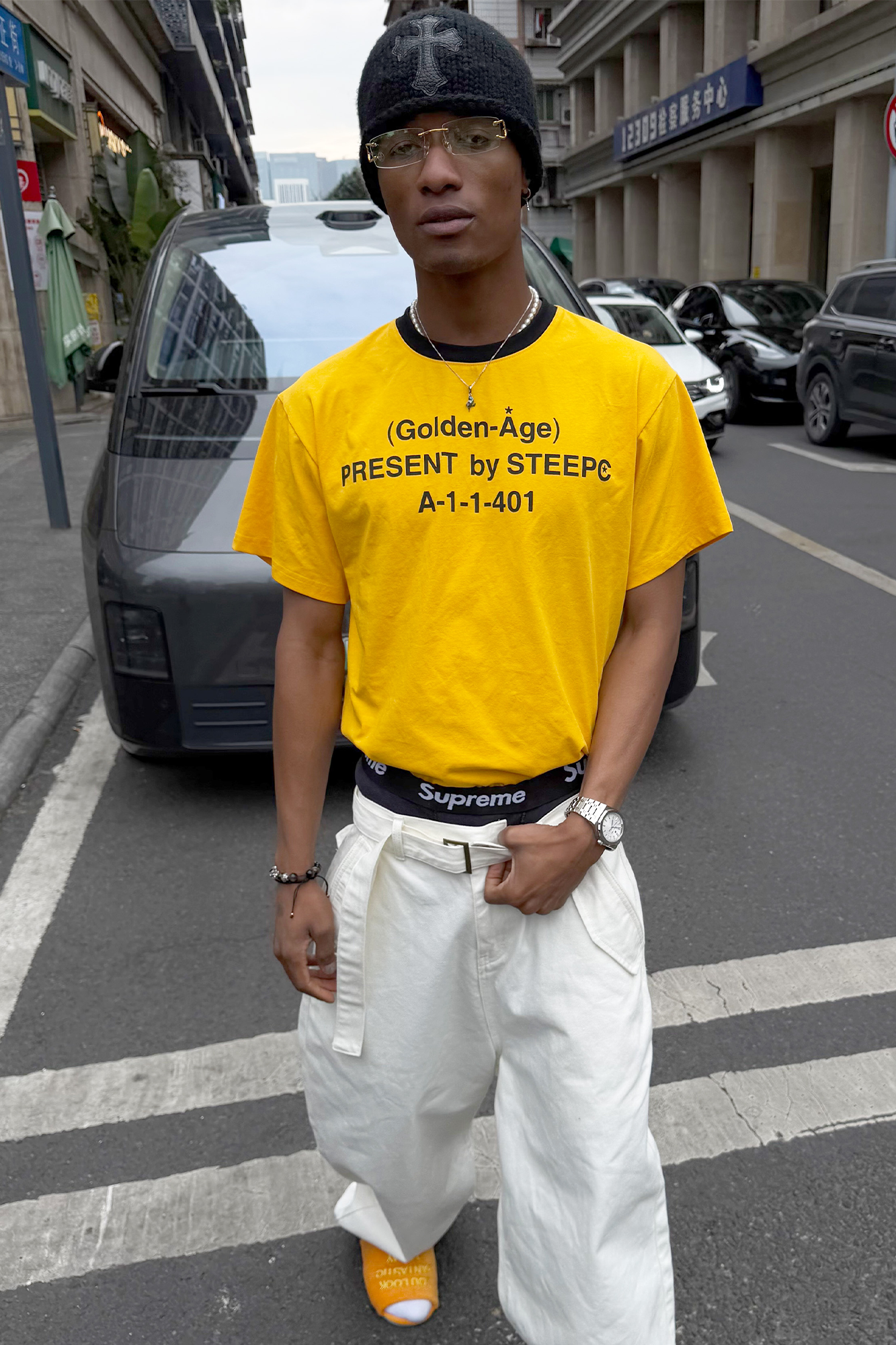 STEEPC Belted Baggy Utility Pants, premium urban and streetwear designers apparel on PROJECTISR.com, STEEPC