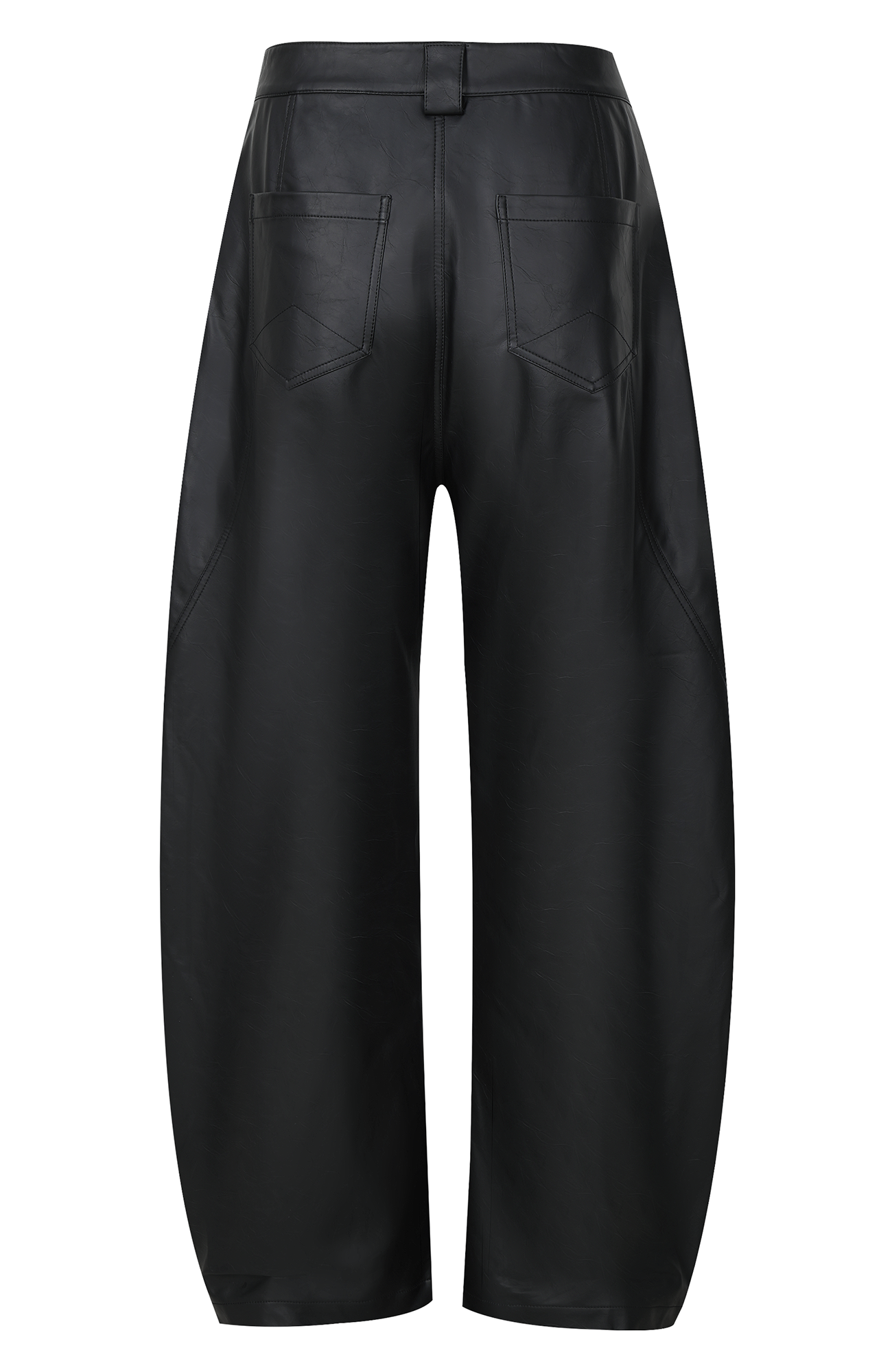 2000RSK Asymmetrical Spliced Sculptural Curved Trousers