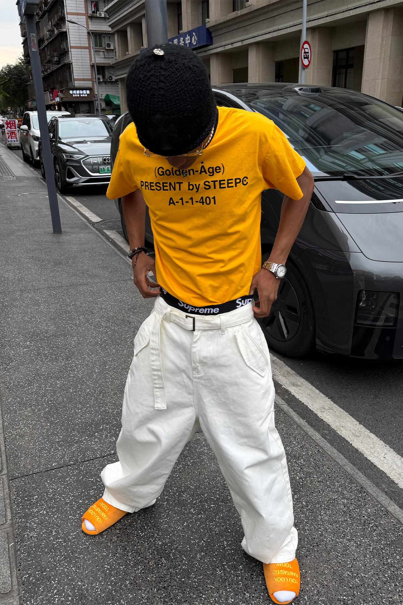STEEPC Belted Baggy Utility Pants, premium urban and streetwear designers apparel on PROJECTISR.com, STEEPC