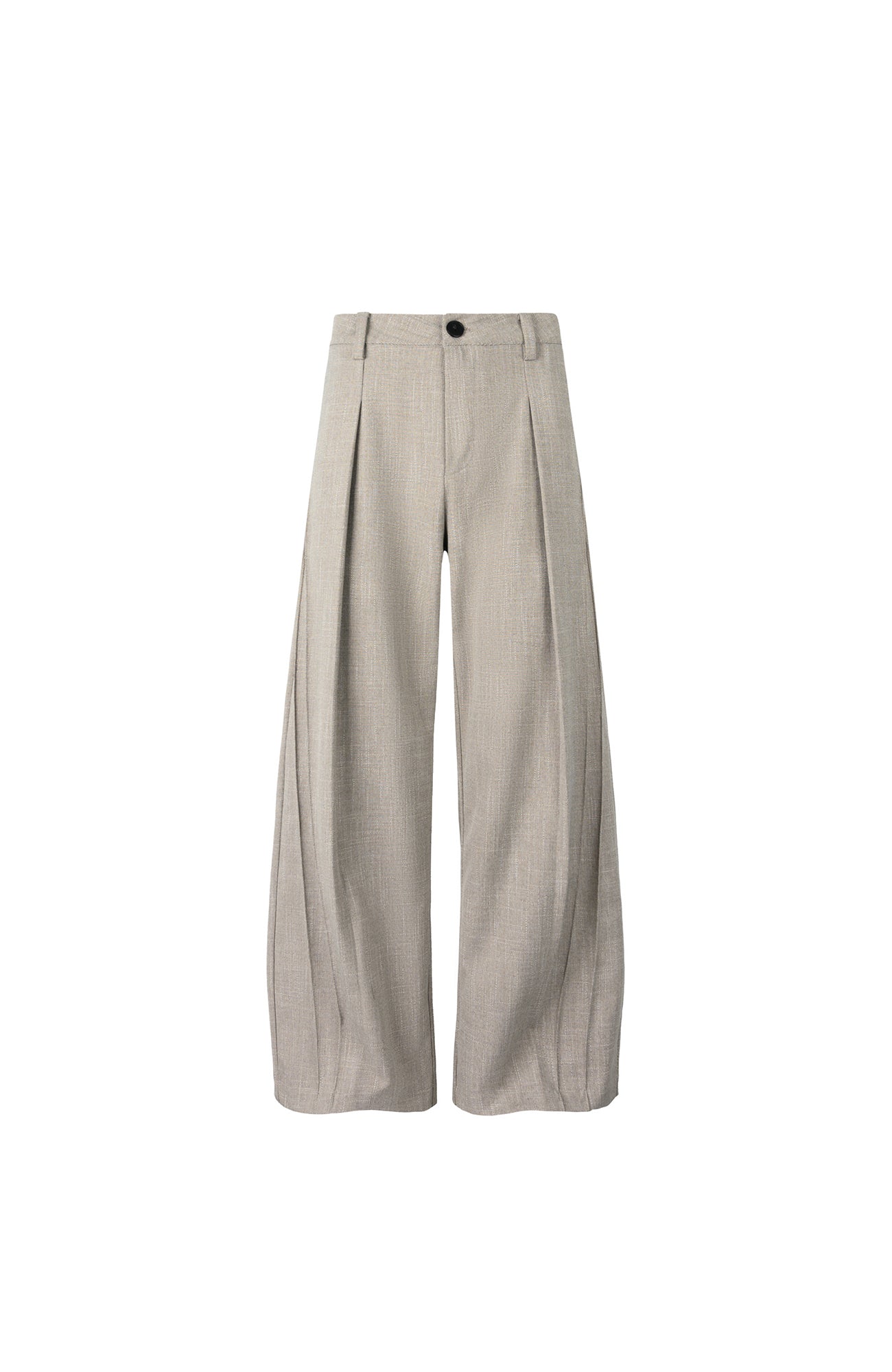 OKAYTHXBYE Essential Pleated Wide-Leg Trousers