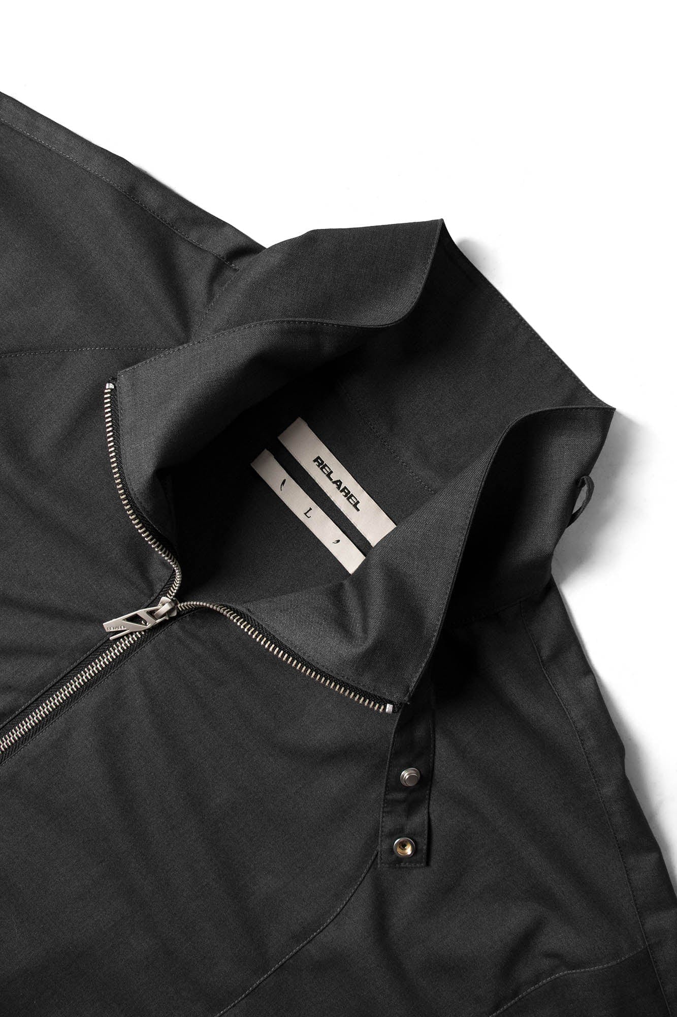 RELABEL Utility Stand Collar Half-Sleeve Jacket, premium urban and streetwear designers apparel on PROJECTISR.com, RELABEL
