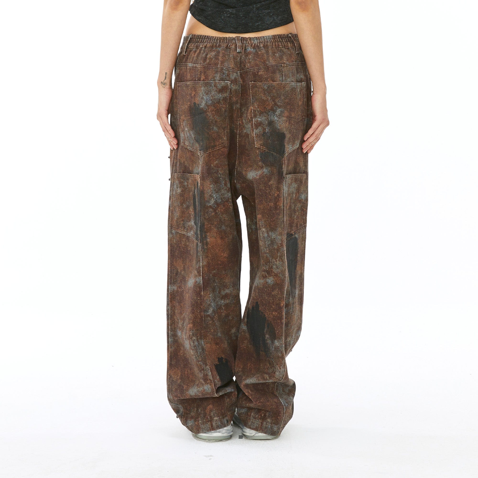 VANN VALRENCE Dirty Fit Studded Straight-Leg Jeans, premium urban and streetwear designers apparel on PROJECTISR.com, VANN VALRENCE