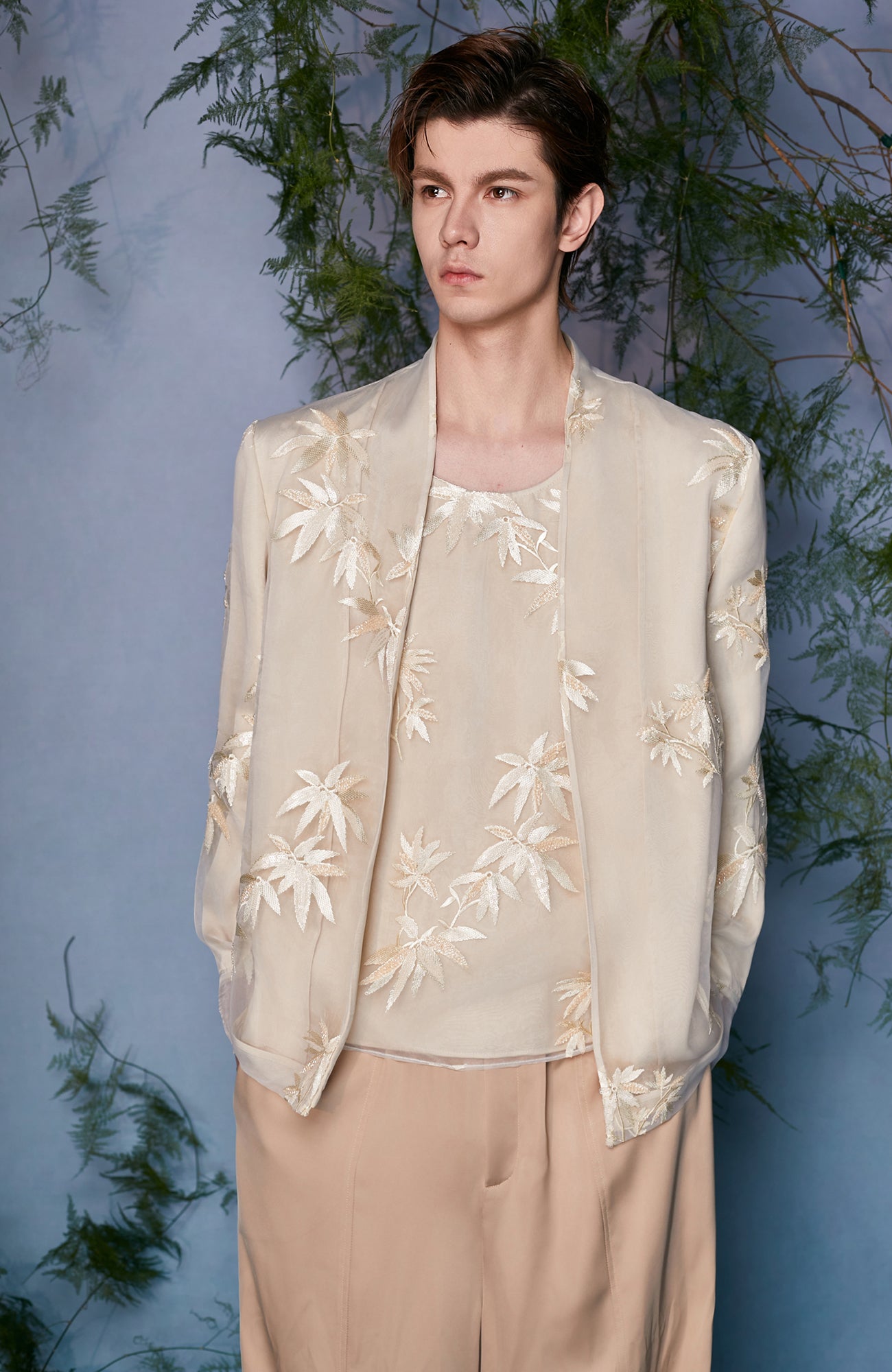 JIECHI Floral Embroidered Bomber Jacket, premium urban and streetwear designers apparel on PROJECTISR.com, JIECHI