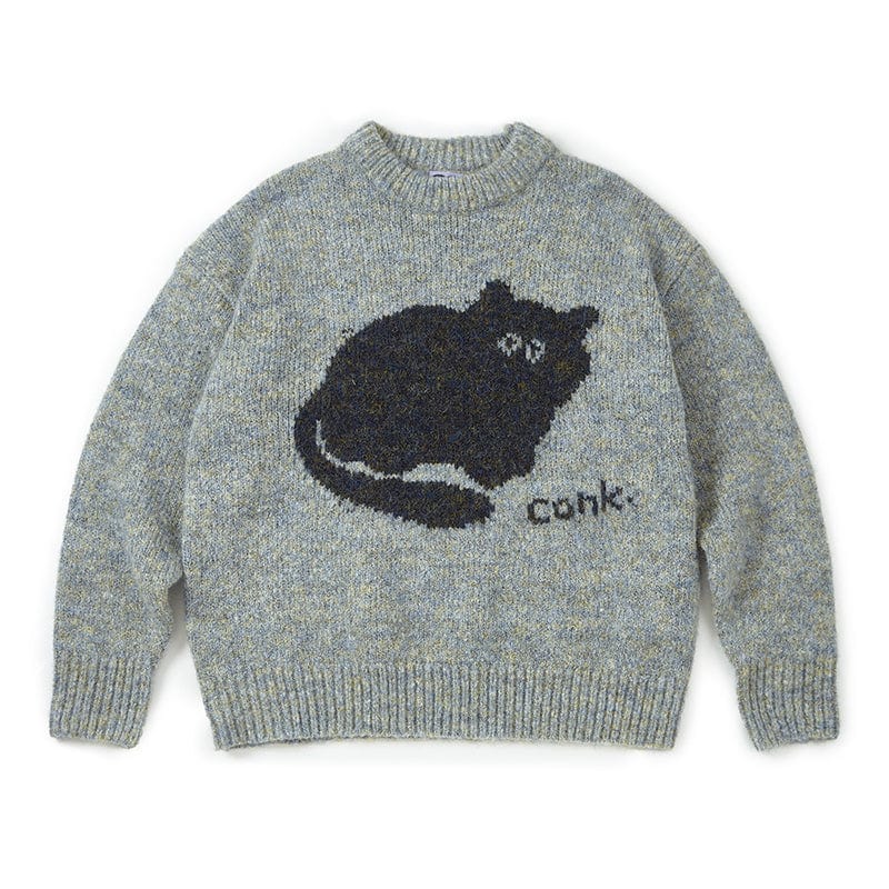 CONKLAB Plump Cat Sweater, premium urban and streetwear designers apparel on PROJECTISR.com, Conklab