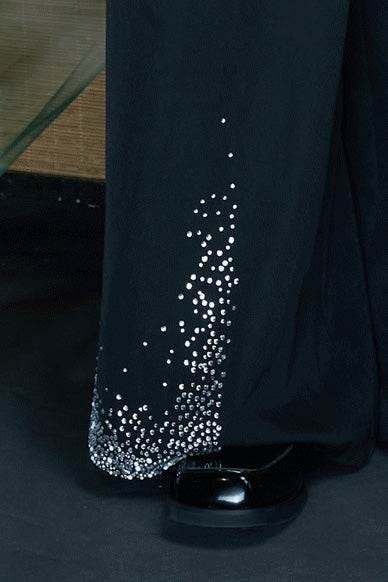 JIECHI Diamond Wide-Leg Pants