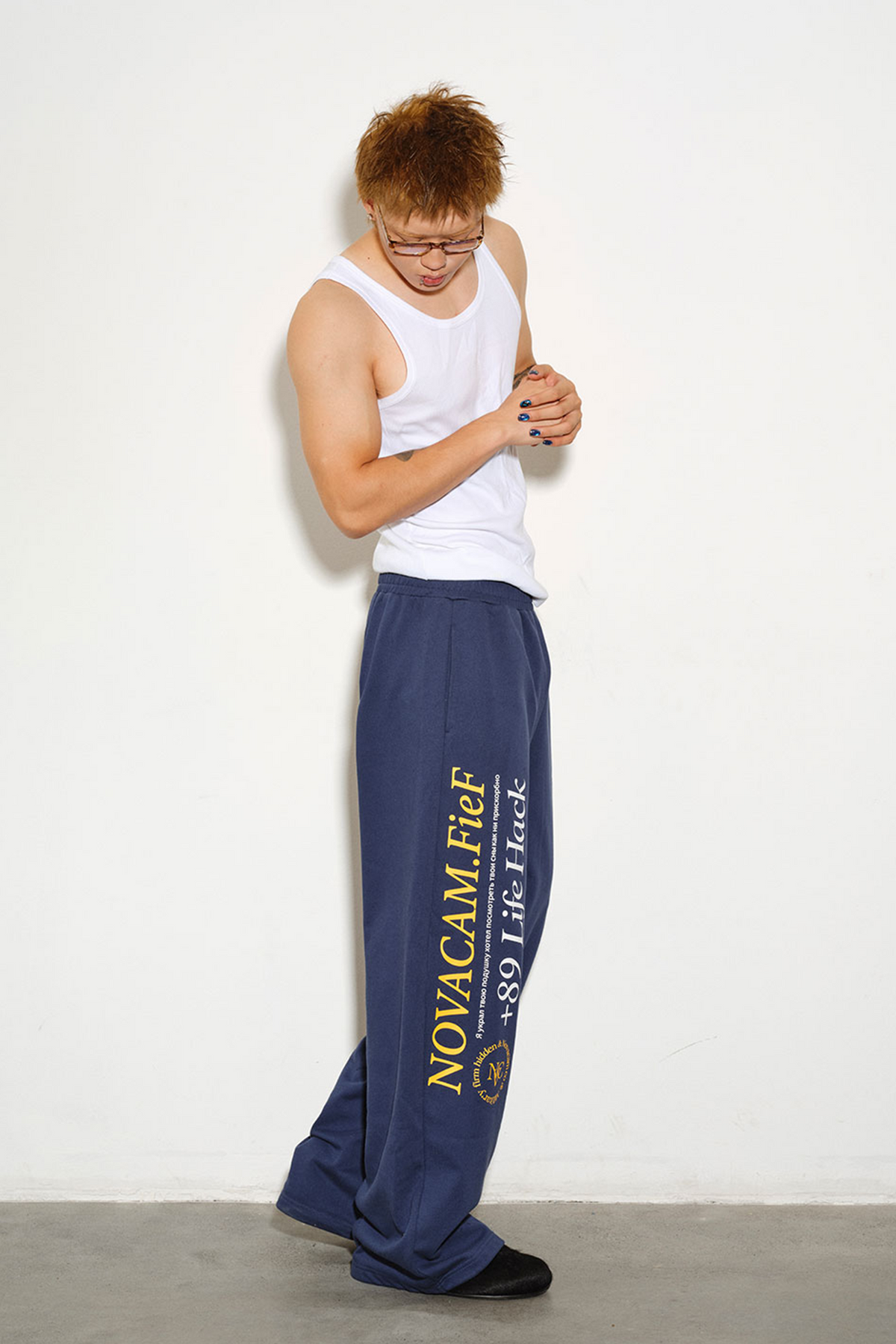 NOVACAM Retro Graphic Sweatpants
