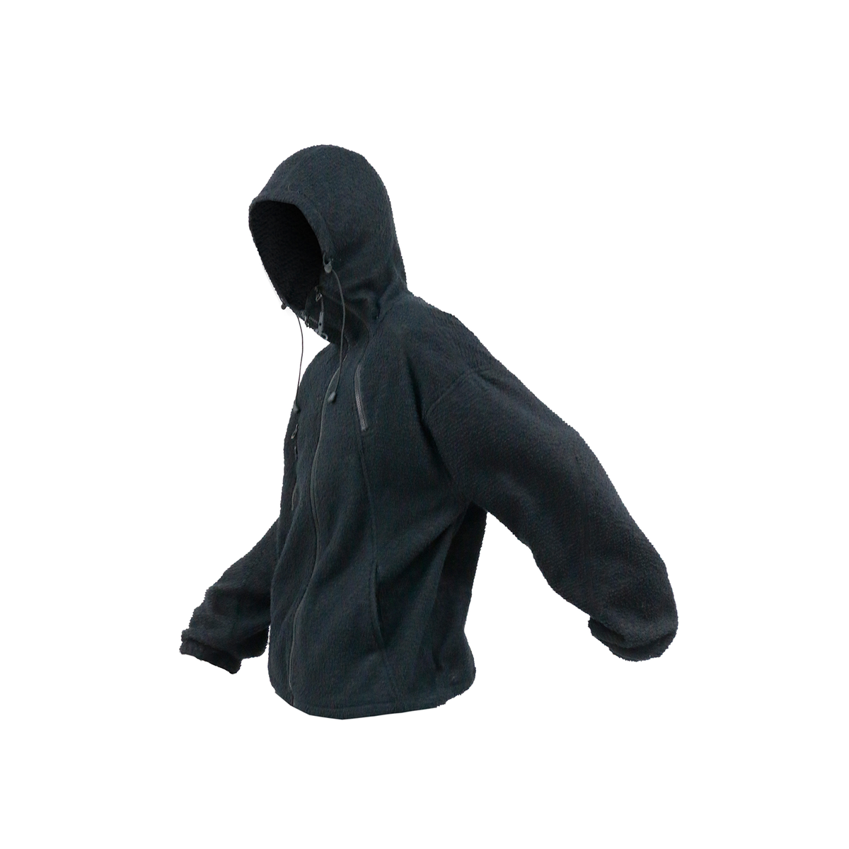 RELABEL Deconstructed Spliced Fleece Hooded Jacket