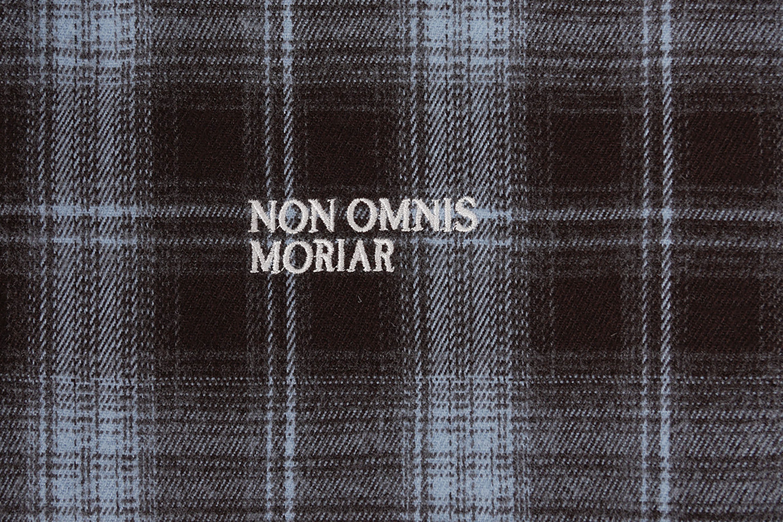 UNDERWATER Plaid Raw Edge Shirt  Blue