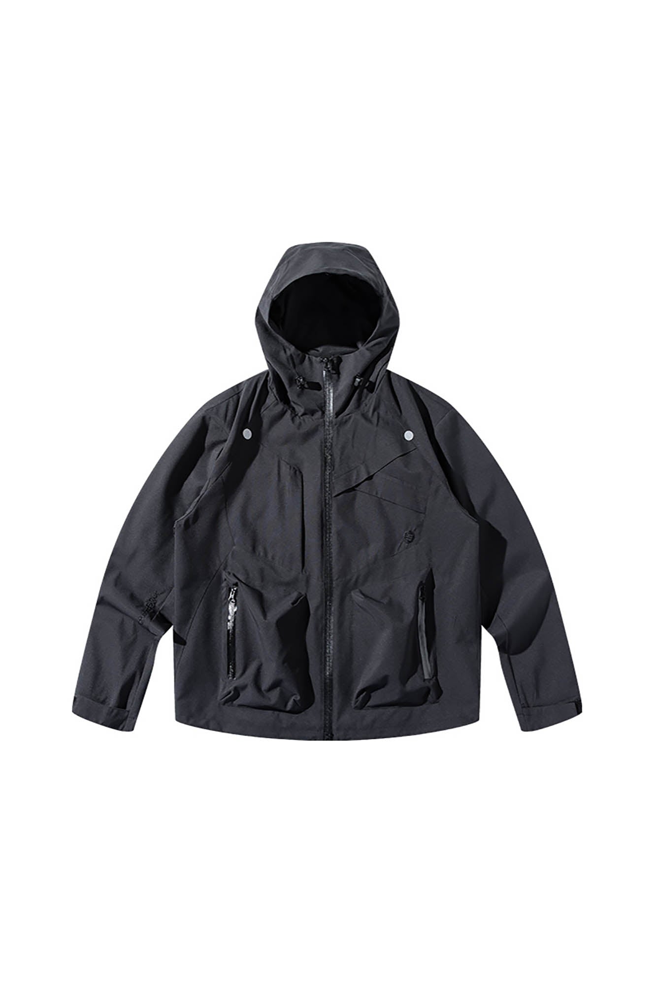 ENSHADOWER Asymmetrical Spliced Drawstring Splash-Proof