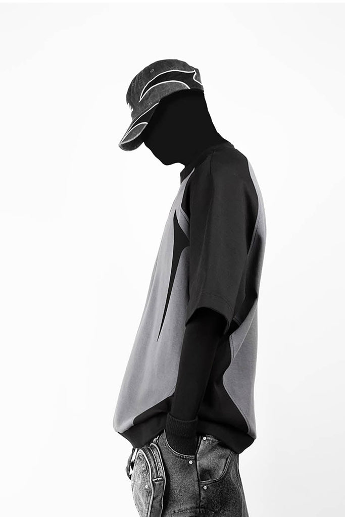 FIVEKOH Raglan Paneled T-Shirt, premium urban and streetwear designers apparel on PROJECTISR.com, FIVEKOH
