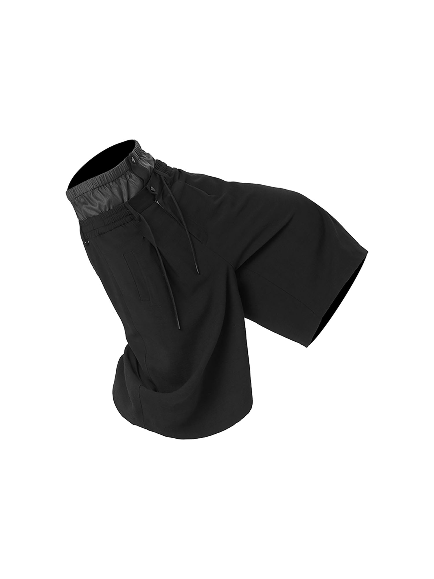 RELABEL Double-Waist Tencel-Acetate Shorts