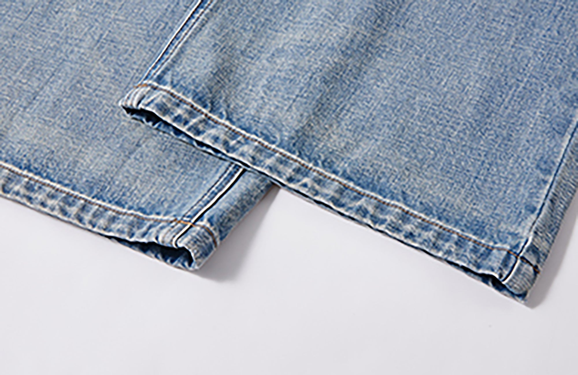 KREATE Whisker-Crease Flared Jeans
