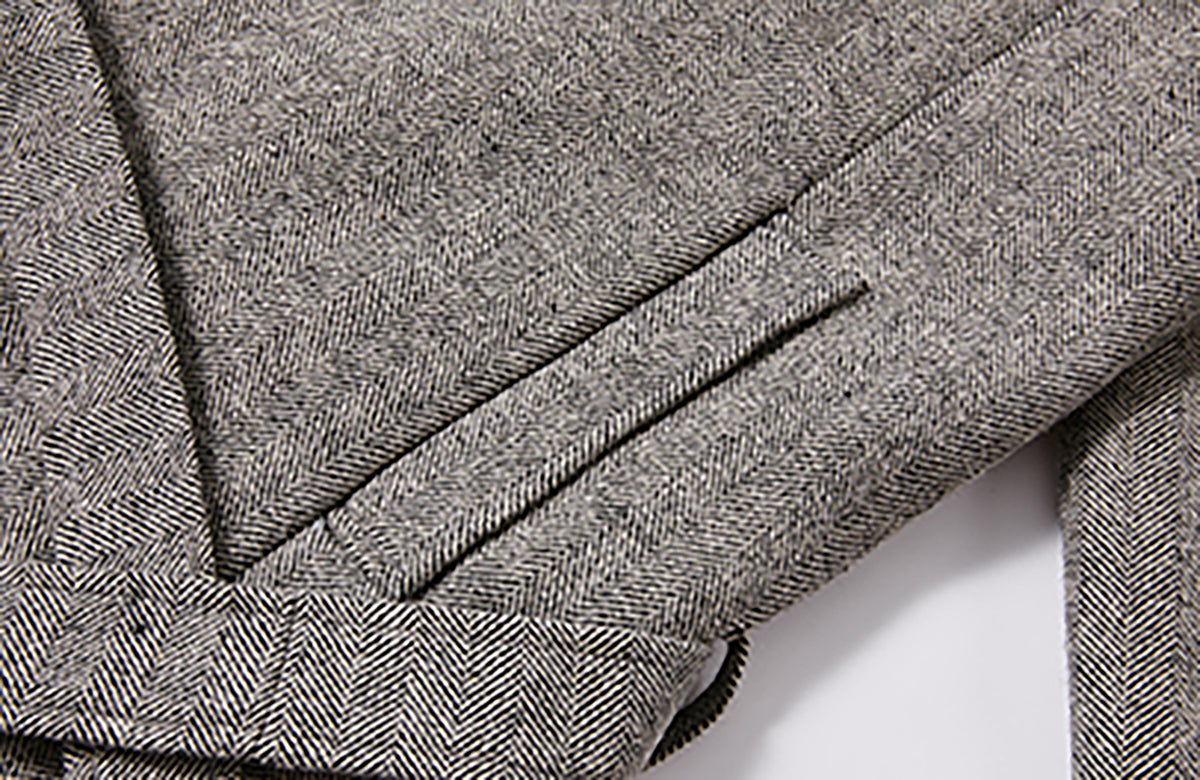 KREATE Curved Jacquard Half-Turtleneck Sweater