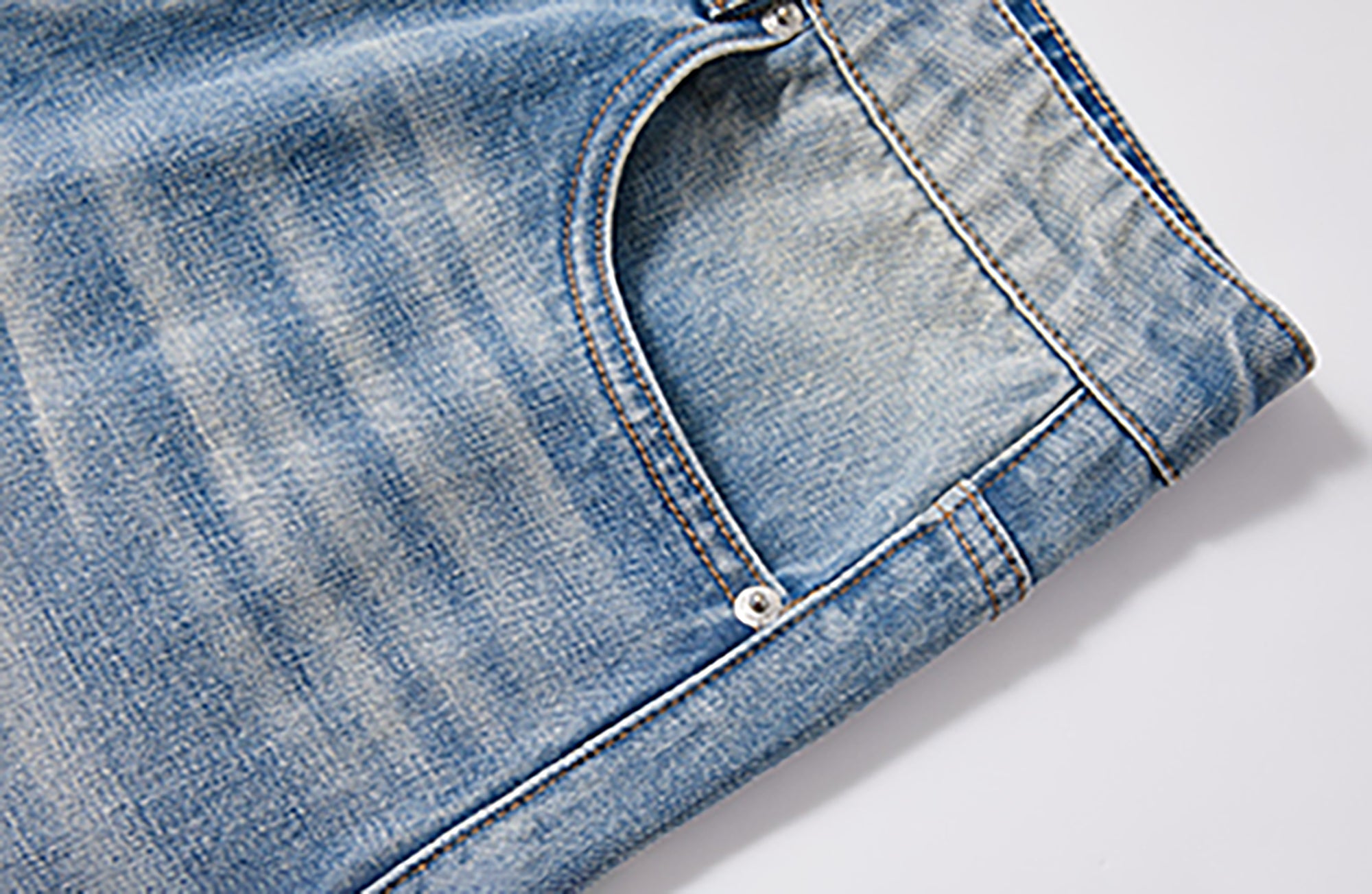 KREATE Whisker-Crease Flared Jeans