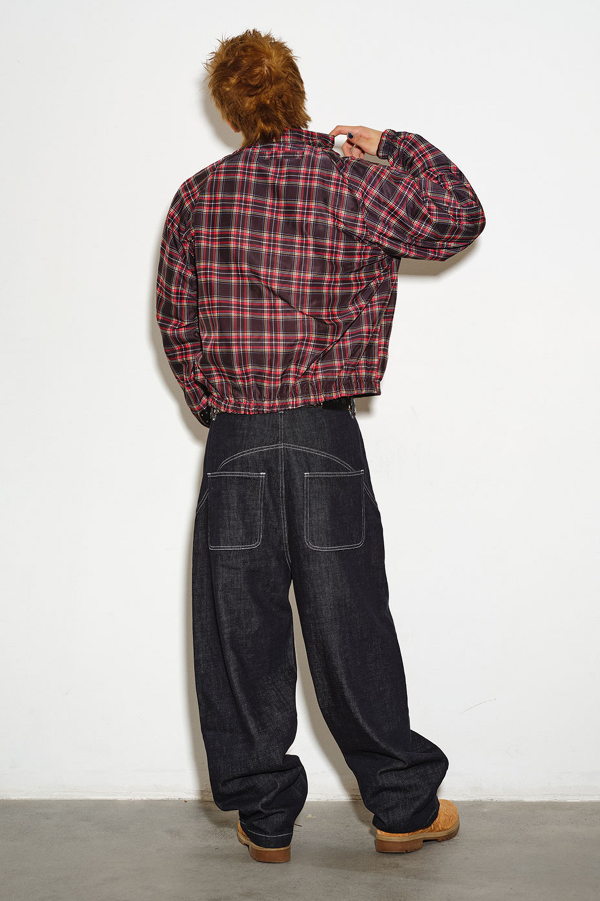 NOVACAM Retro Reversible Plaid Jacket