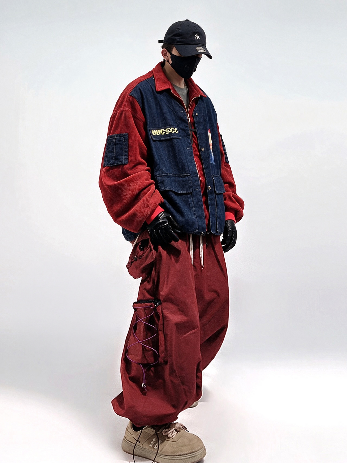 UUCSCC Retro Corduroy Faux Two-Piece Multi-Pocket Jacket, premium urban and streetwear designers apparel on PROJECTISR.com, UUCSCC