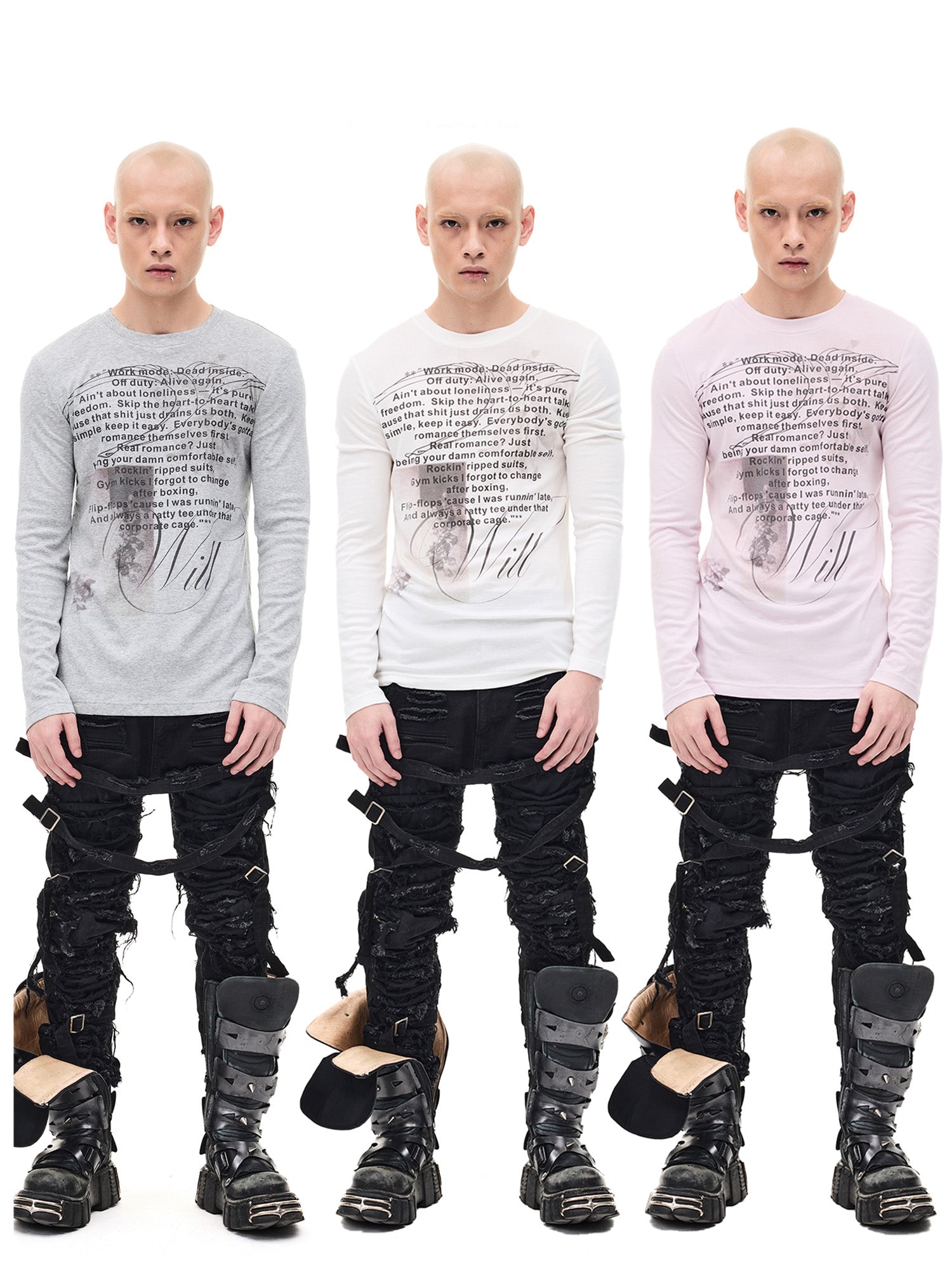 WHISTLEHUNTER Graphic Slim-Fit Stretchable Long-Sleeve Tee, premium urban and streetwear designers apparel on PROJECTISR.com, WHISTLEHUNTER