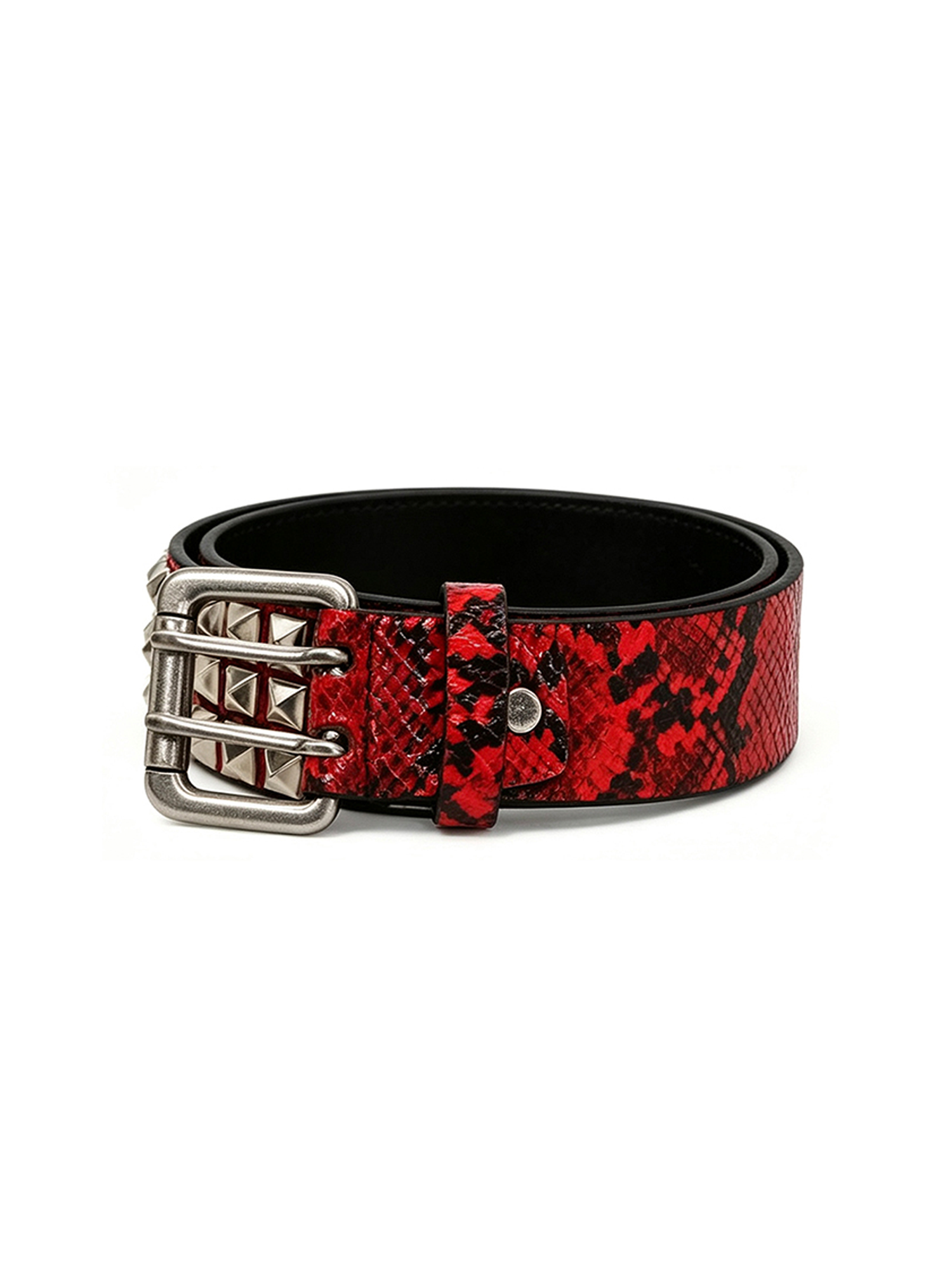 CYCYCY Punk Snakeskin Studded Belt