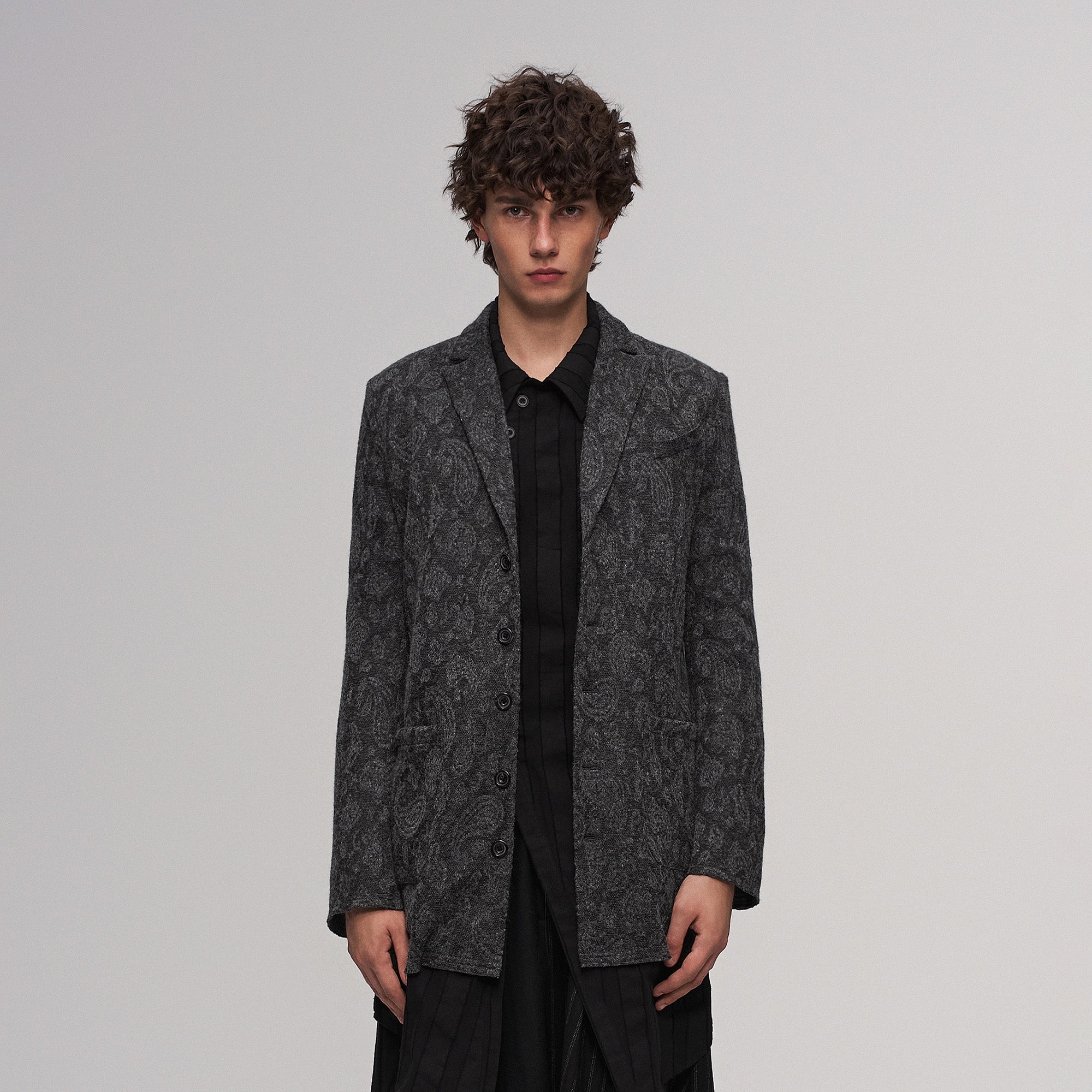 ILNya Nieternite Nifutur Paisley Jacquard Oversized Blazer