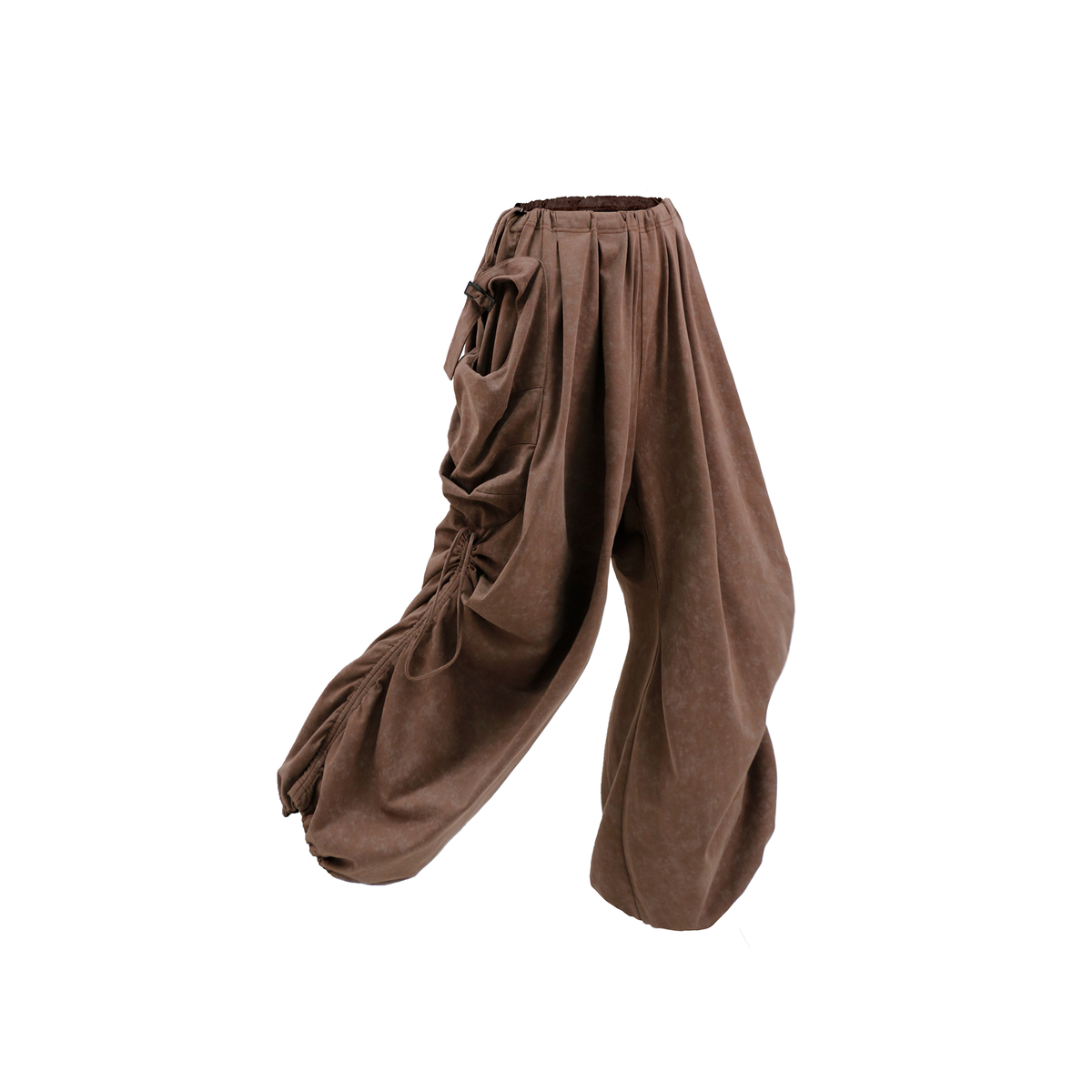 RELABEL Tie-Dye Pleated Adjustable Hem Sweatpants