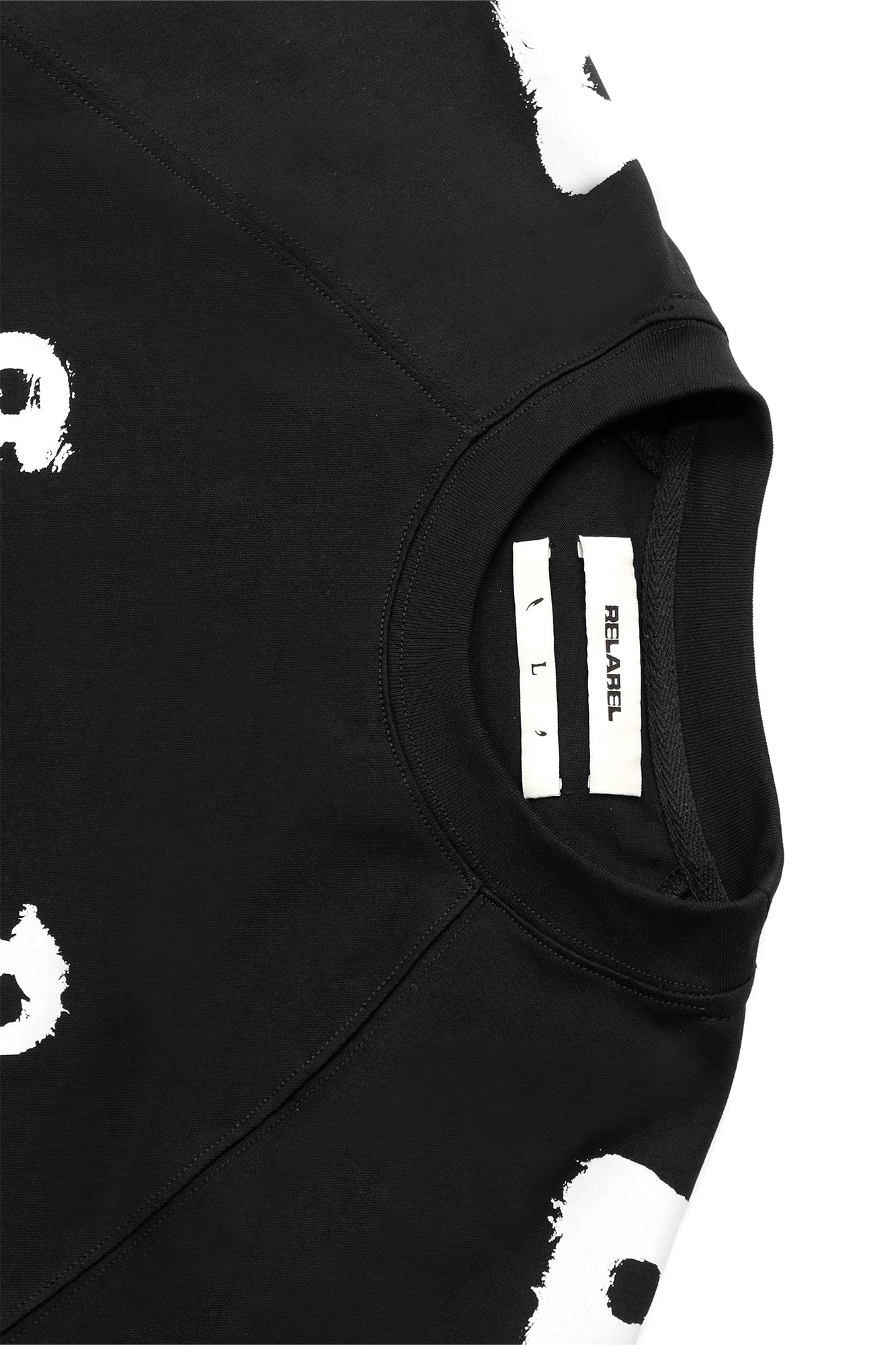 RELABEL Distressed Skeleton Graphic Oversized T-Shirt, premium urban and streetwear designers apparel on PROJECTISR.com, RELABEL