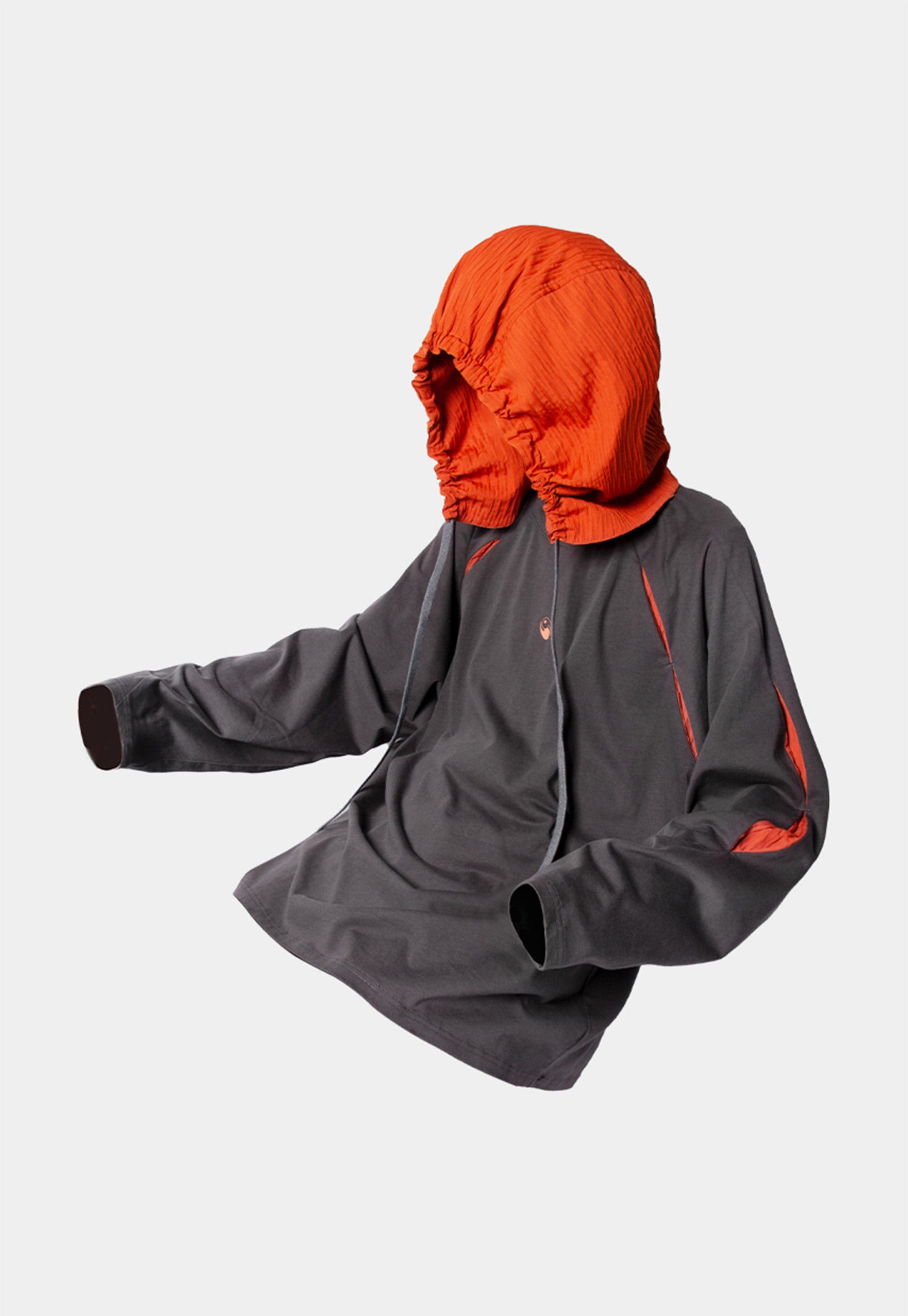 RELABEL The Scab Deconstructed Pleated Hoodie