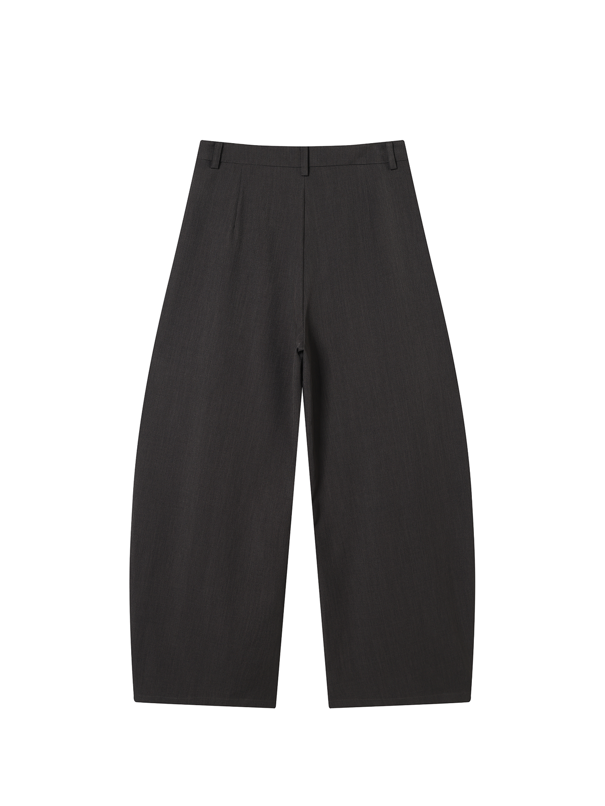 TGNS Pleated Curved Wide-Leg Trousers