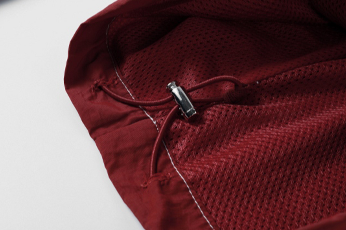 NOVACAM Retro Embroidered Nylon Windbreaker Pants