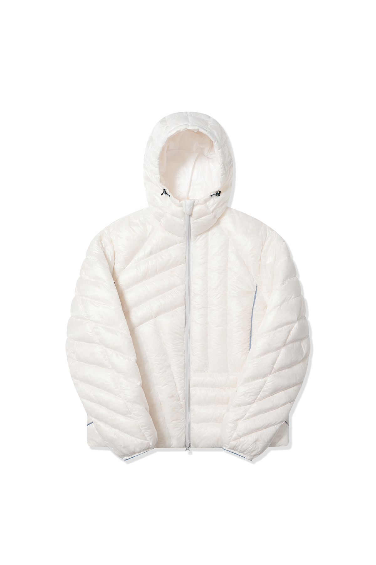 HALCYON Splash-Proof Ribbed Hooded Down Jacket, premium urban and streetwear designers apparel on PROJECTISR.com, HALCYON