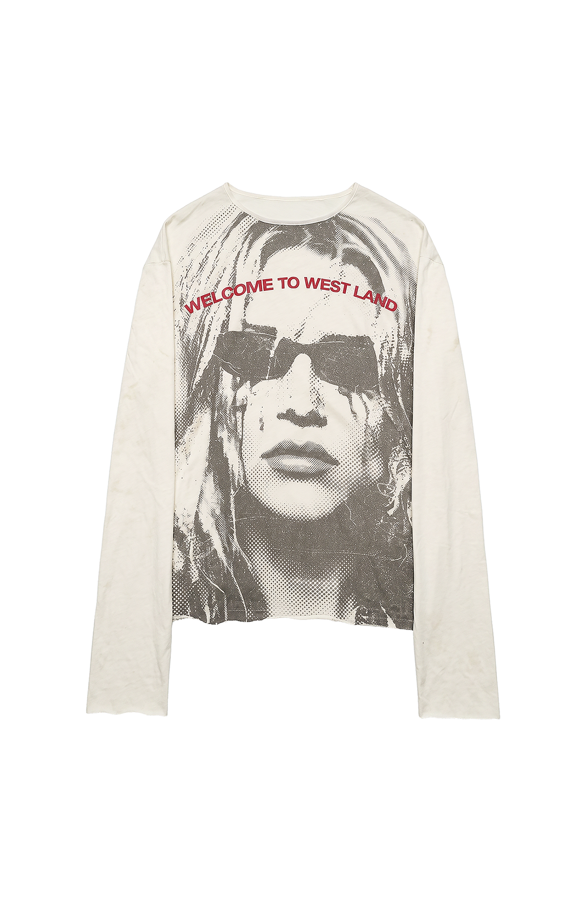 SADSOUP Retro Portrait Graphic Long-Sleeve Tee